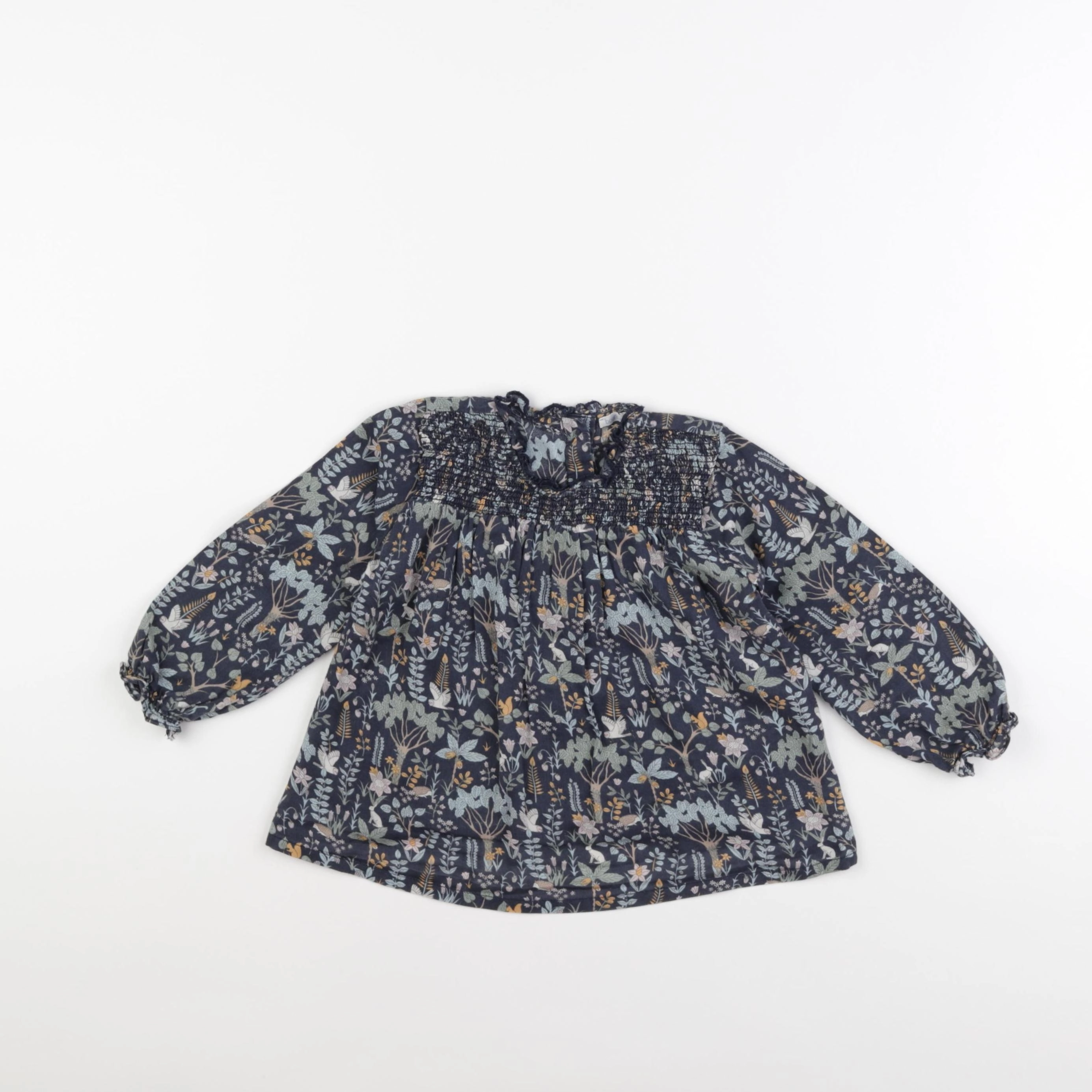 Boutchou - blouse bleu - 24 mois