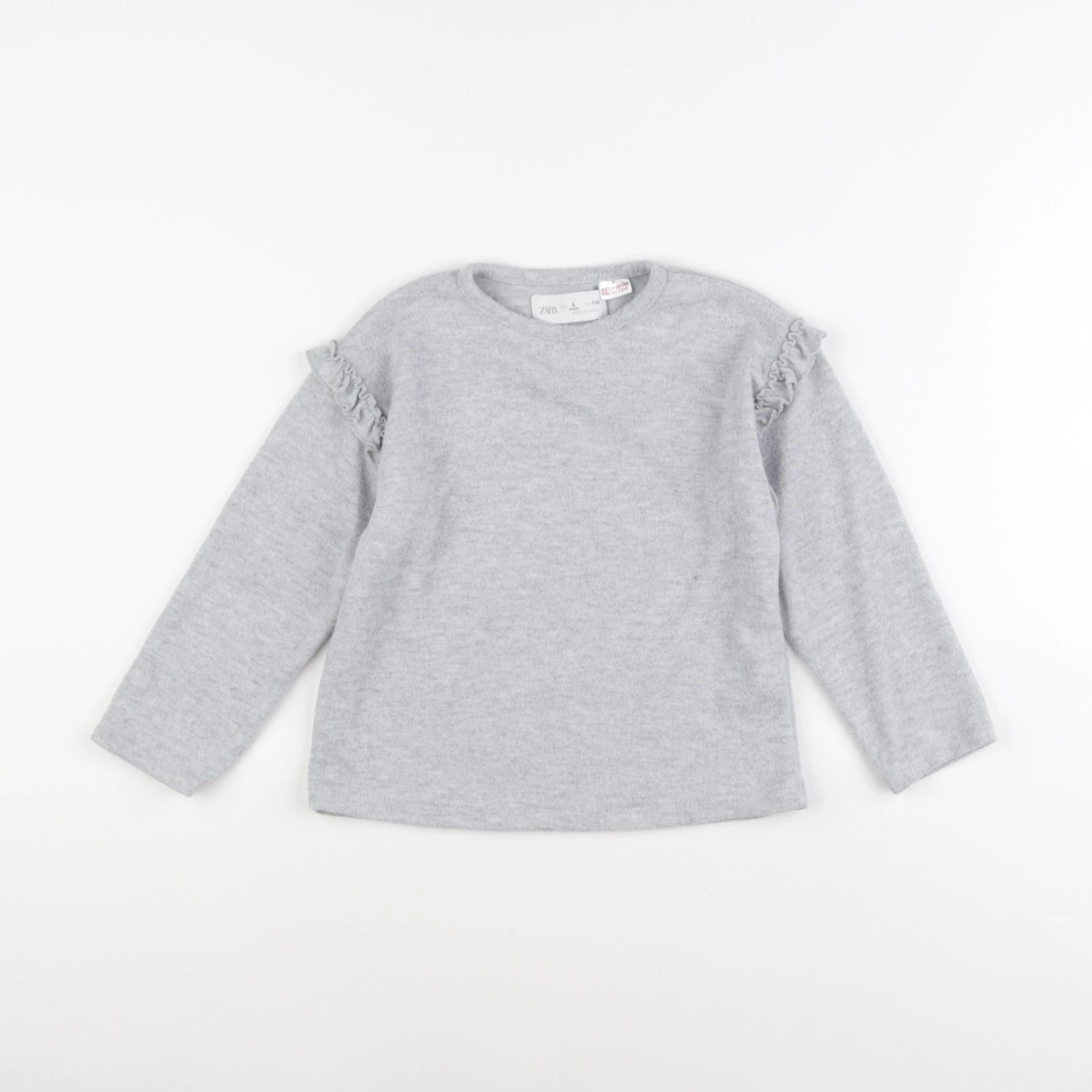 Zara - tee-shirt gris - 5 ans