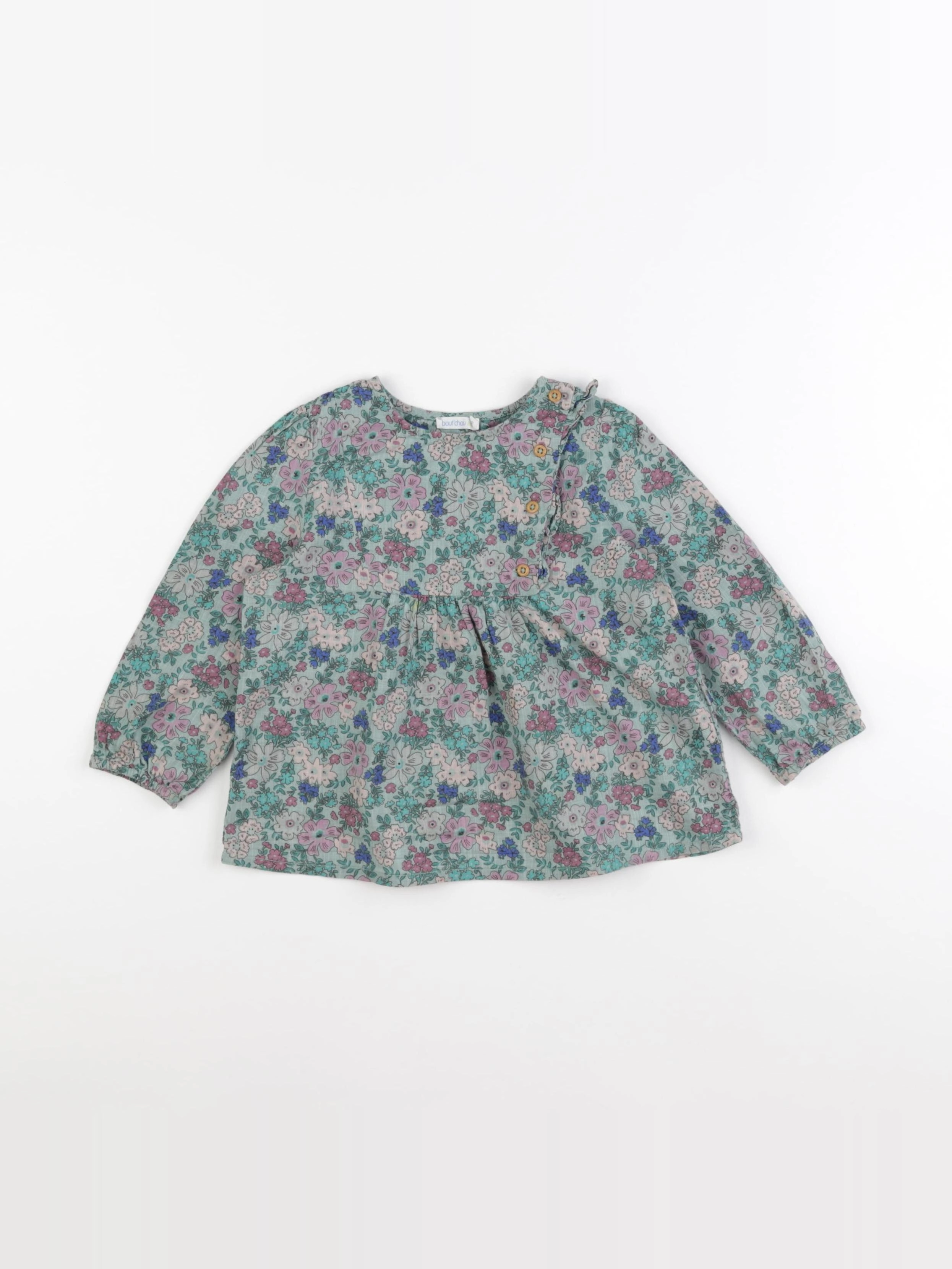 Boutchou - blouse multicolore - 24 mois