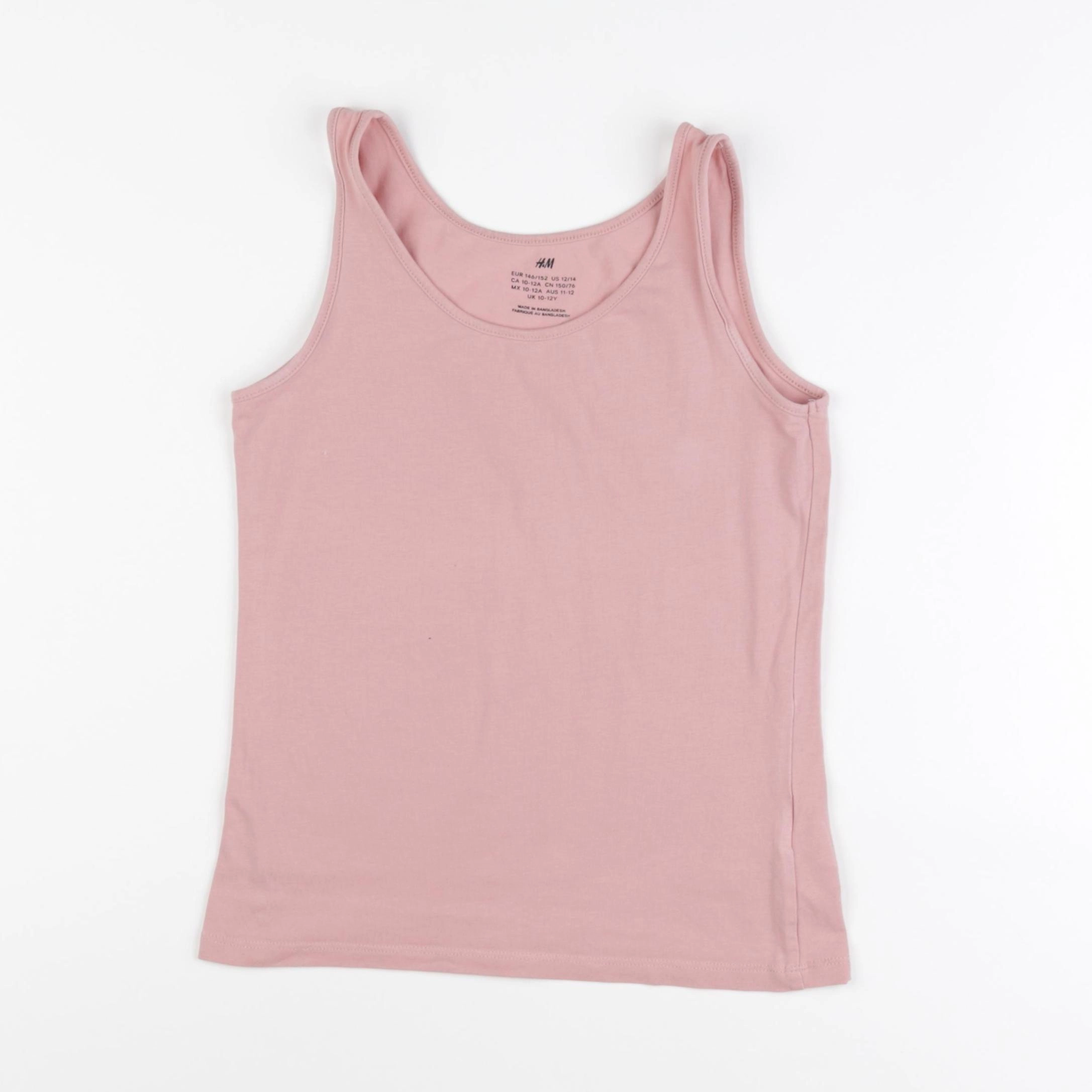 H&M - débardeur rose - 10/12 ans