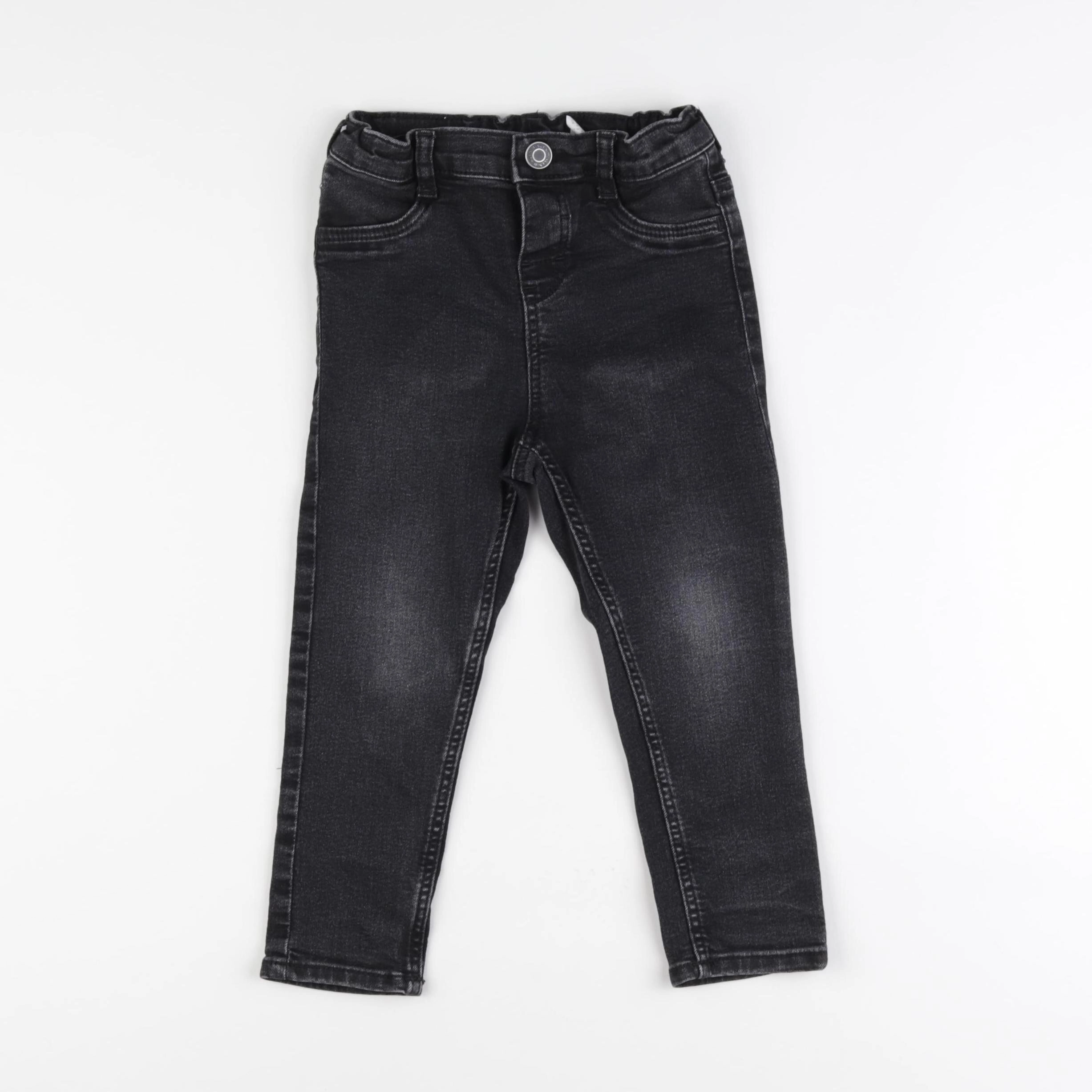 H&M - jean noir - 18/24 mois