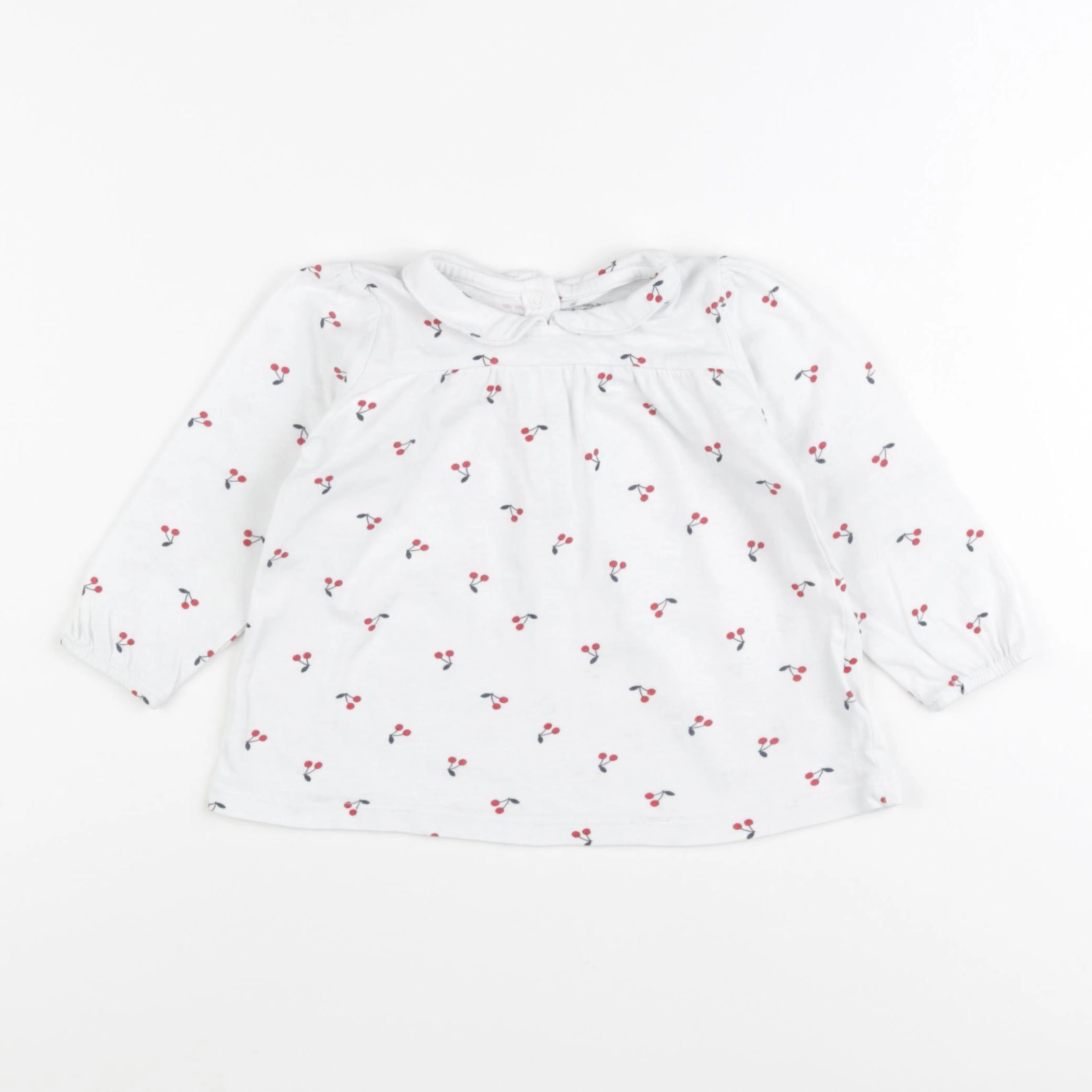 Boutchou - tee-shirt blanc, rouge - 18 mois