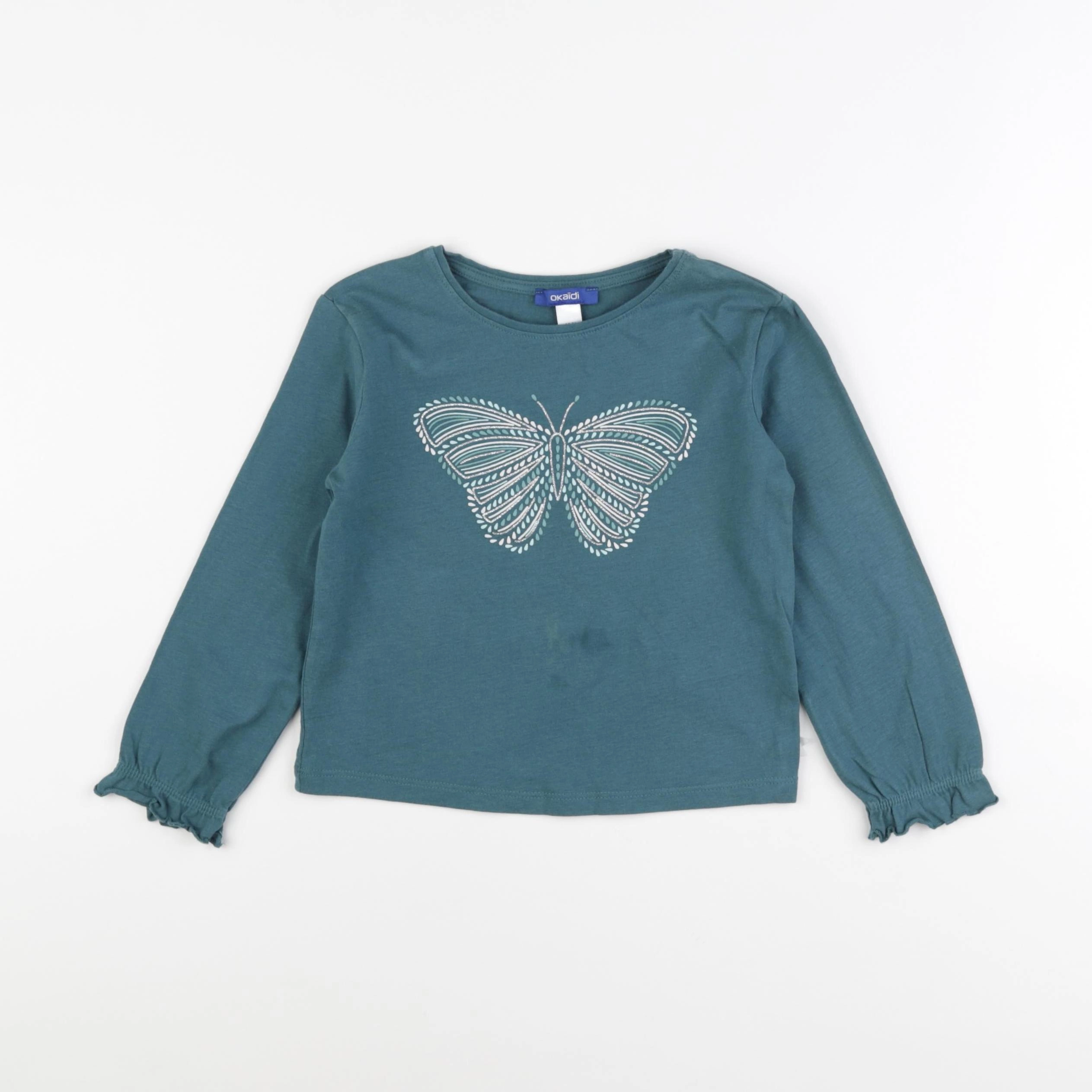 Okaidi - tee-shirt vert - 4 ans