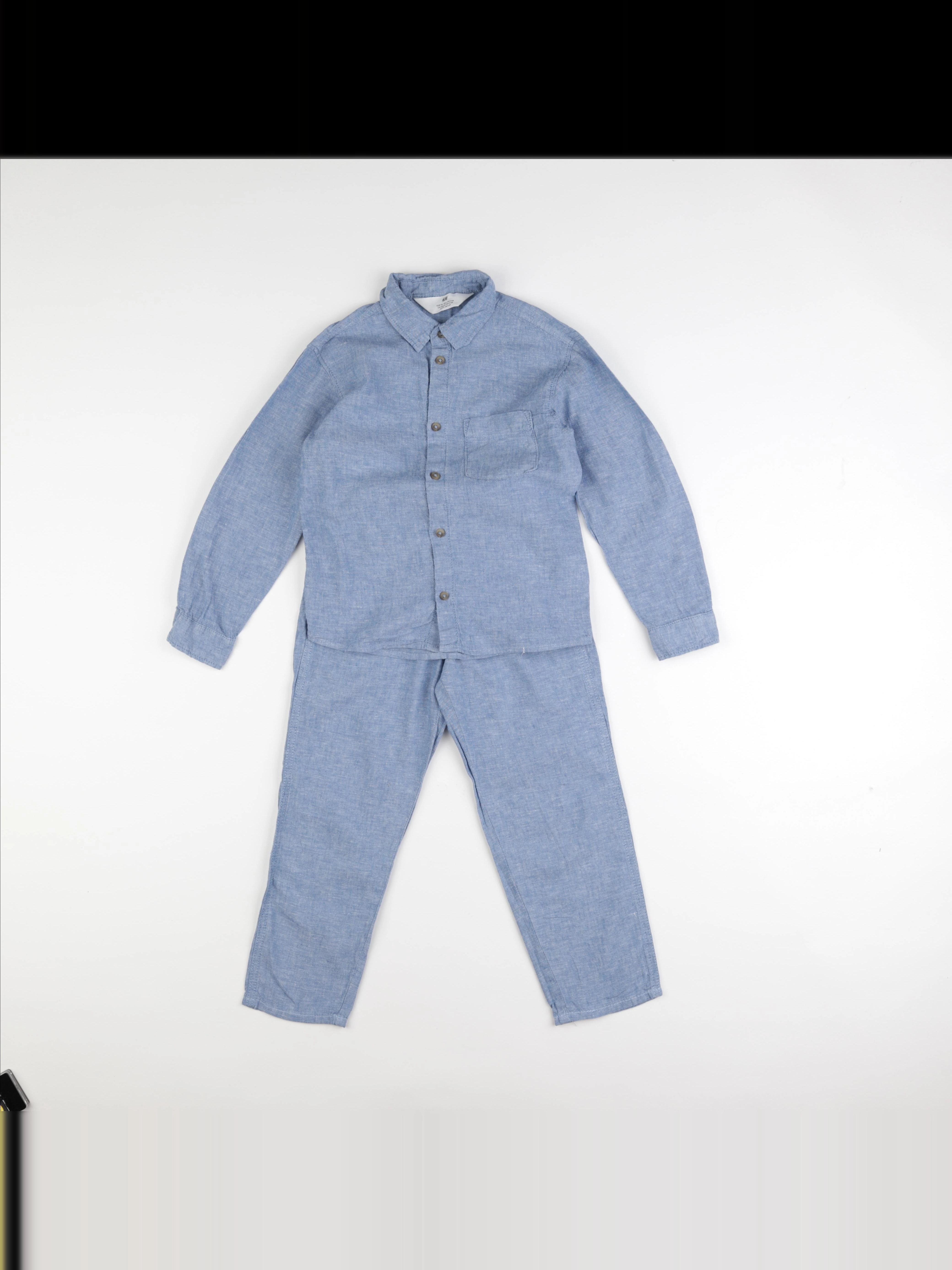 H&M - ensemble bleu - 5/6 ans
