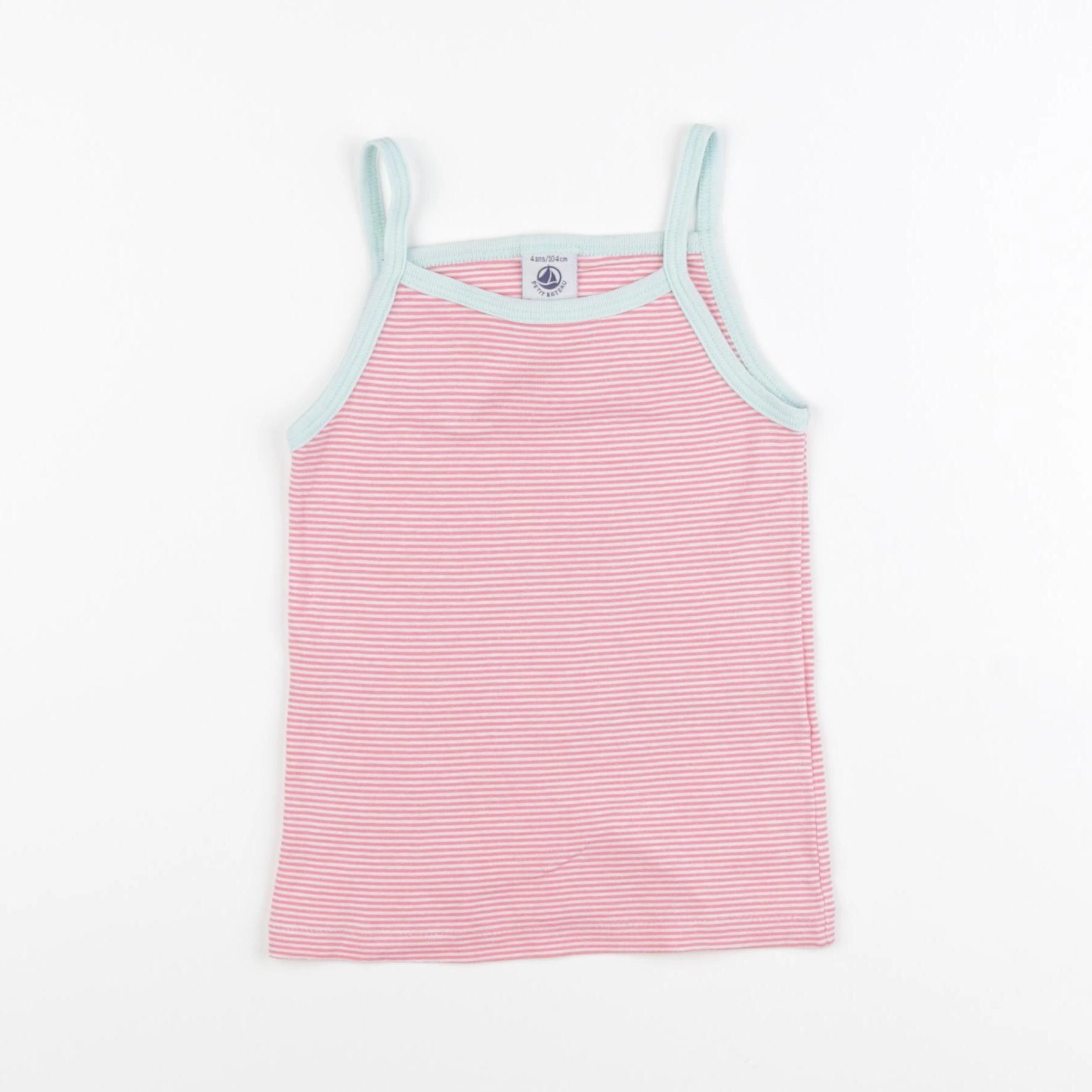 Petit Bateau - maillot de corps rose - 4 ans