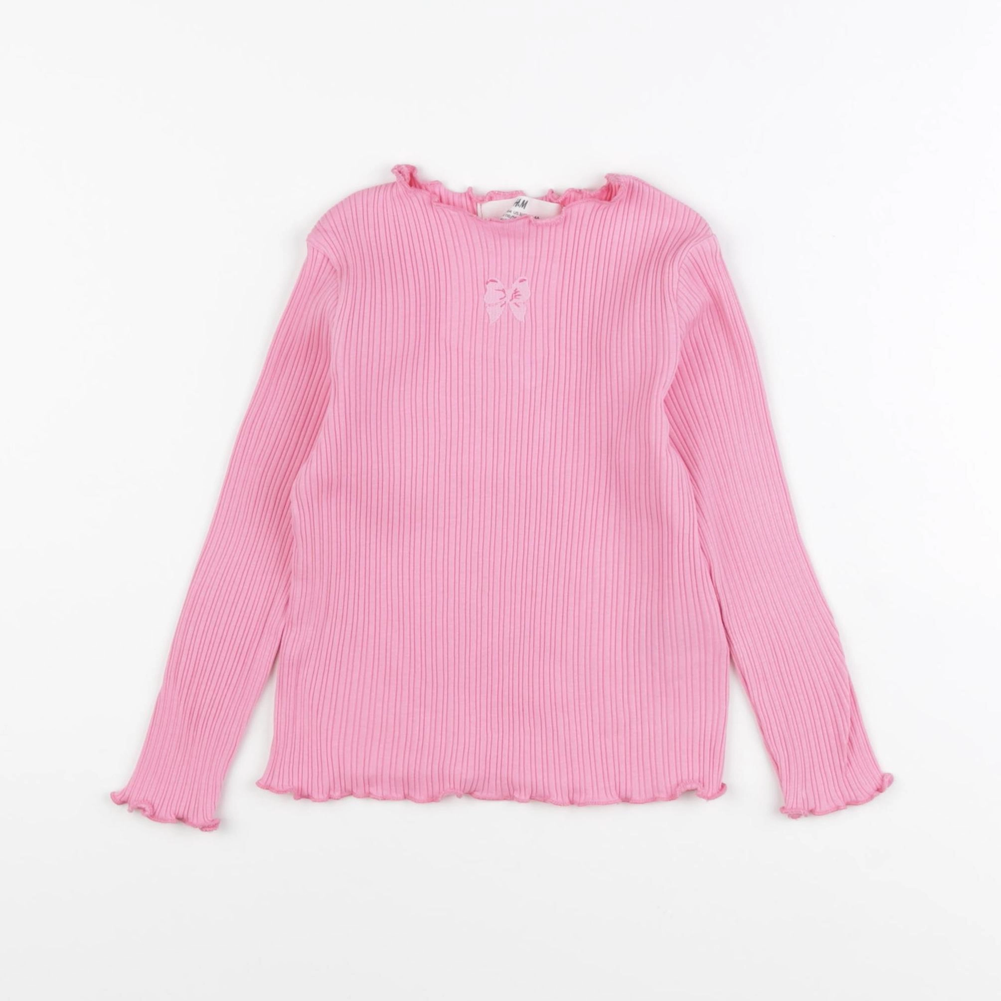 H&M - tee-shirt rose - 2/4 ans