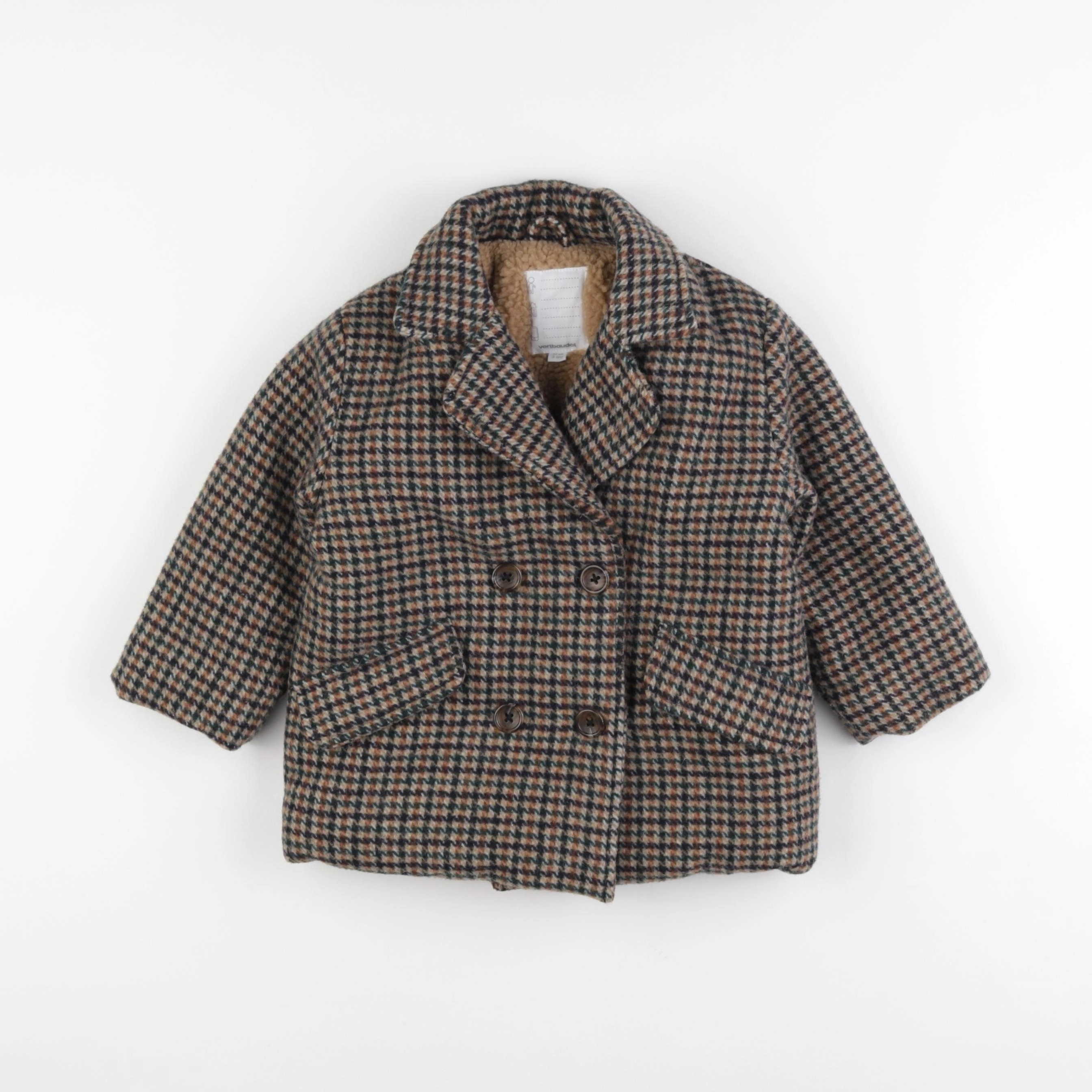 Vertbaudet - manteau multicolore - 3 ans