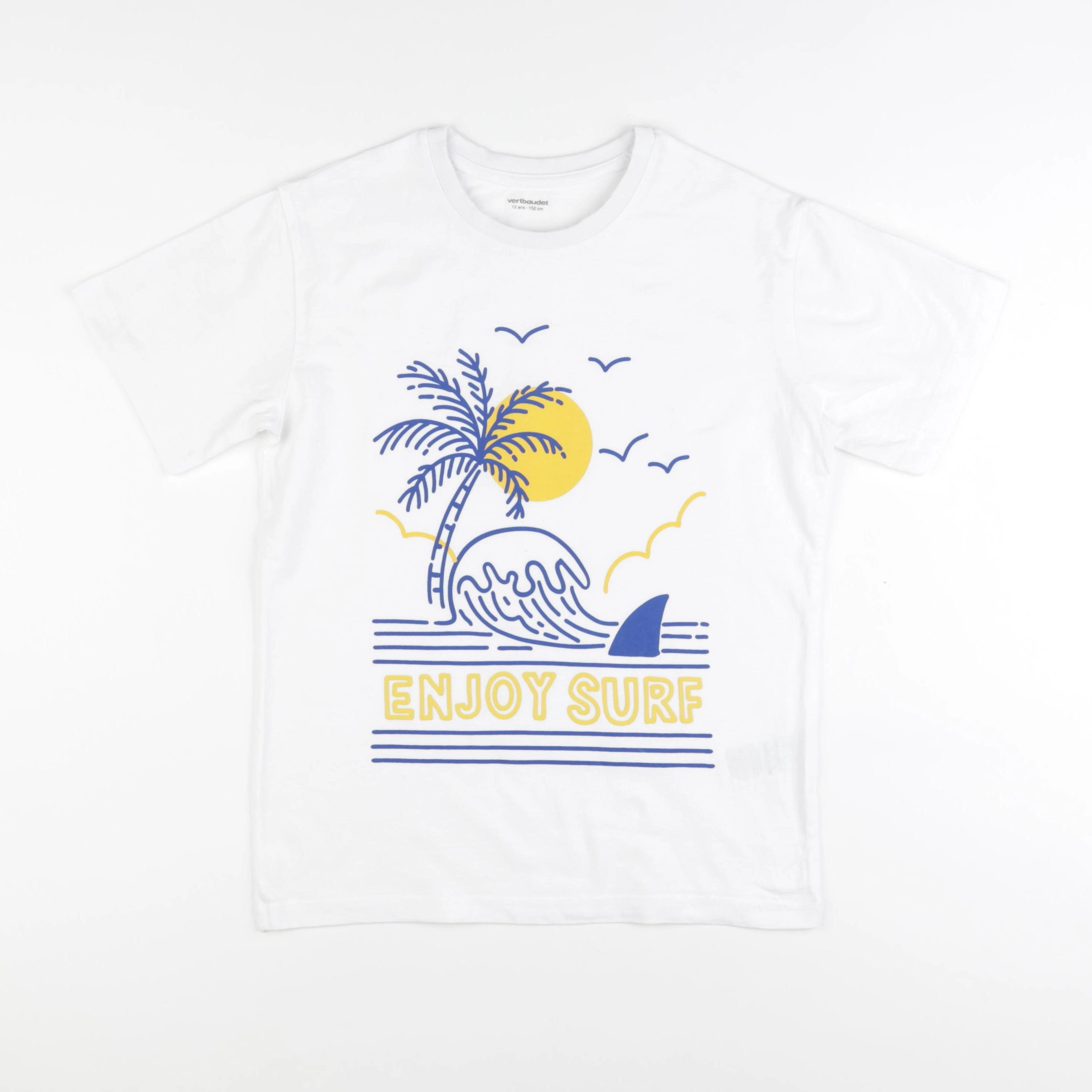 Vertbaudet - tee-shirt blanc - 12 ans