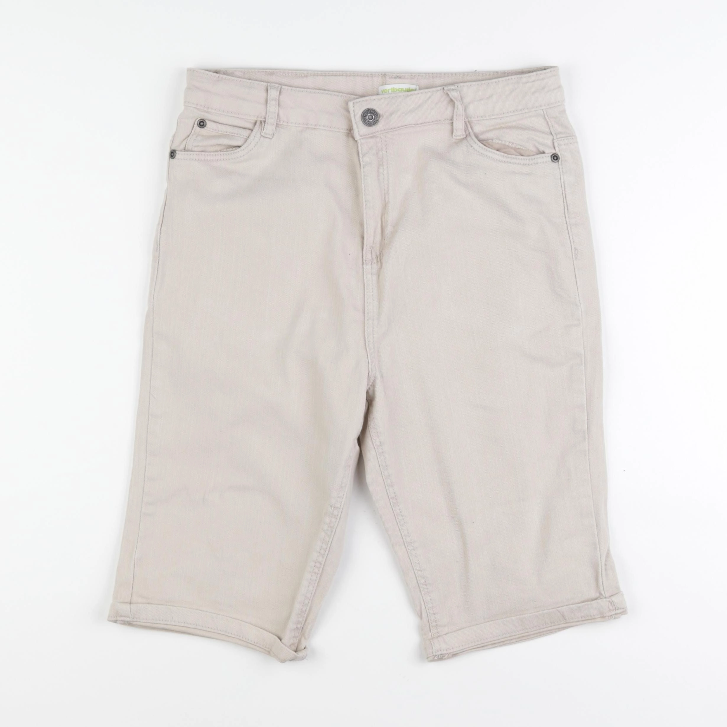 Vertbaudet - short beige - 13/14 ans