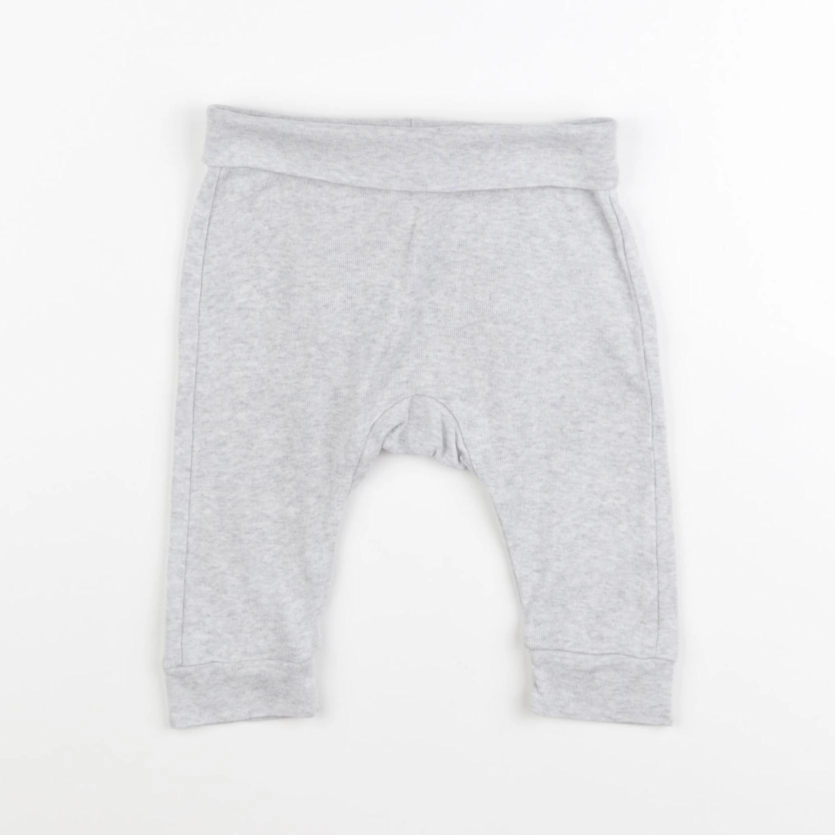 H&M - sarouel gris - 3/6 mois