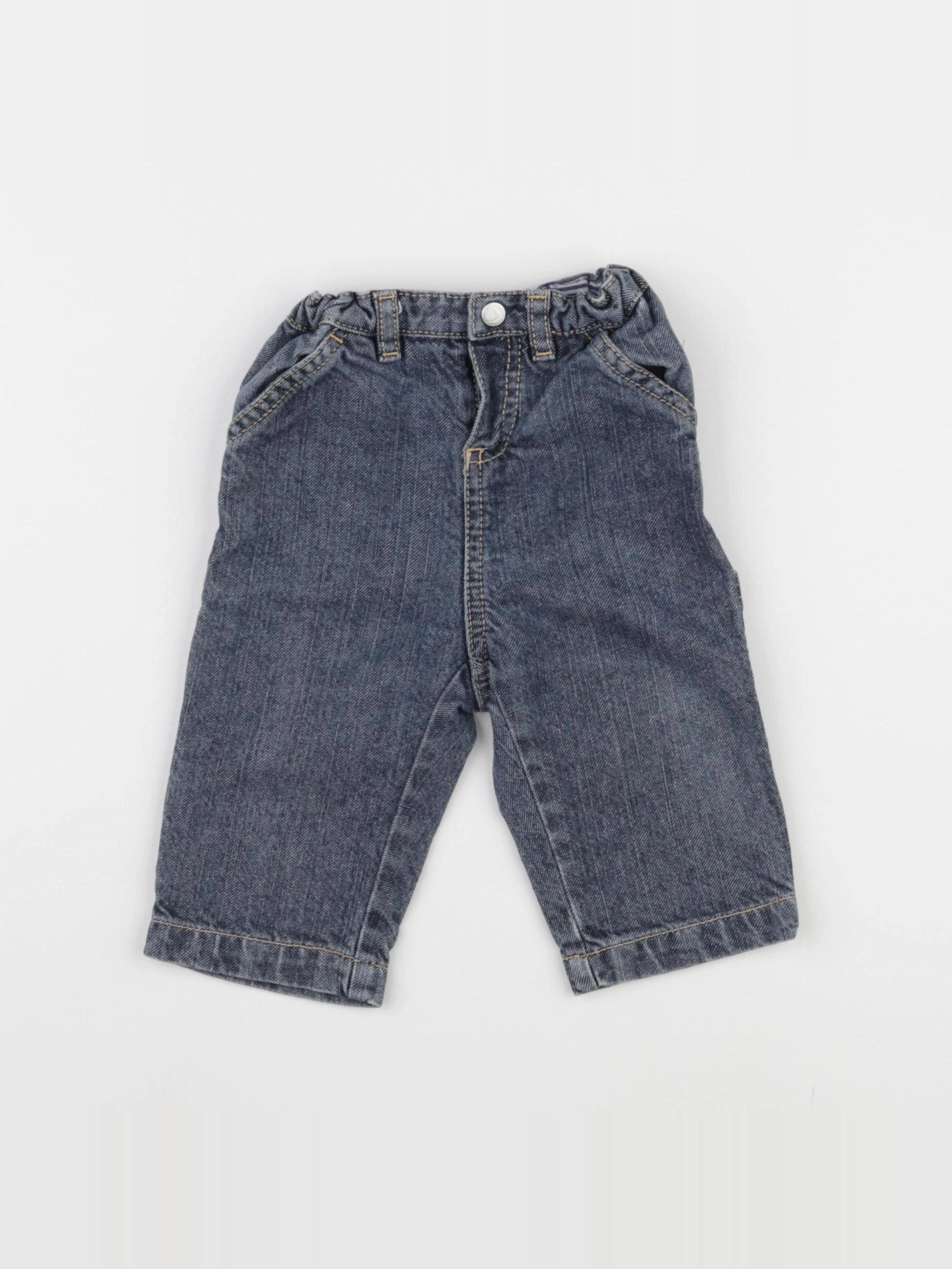 Petit Bateau - jean bleu - 6 mois