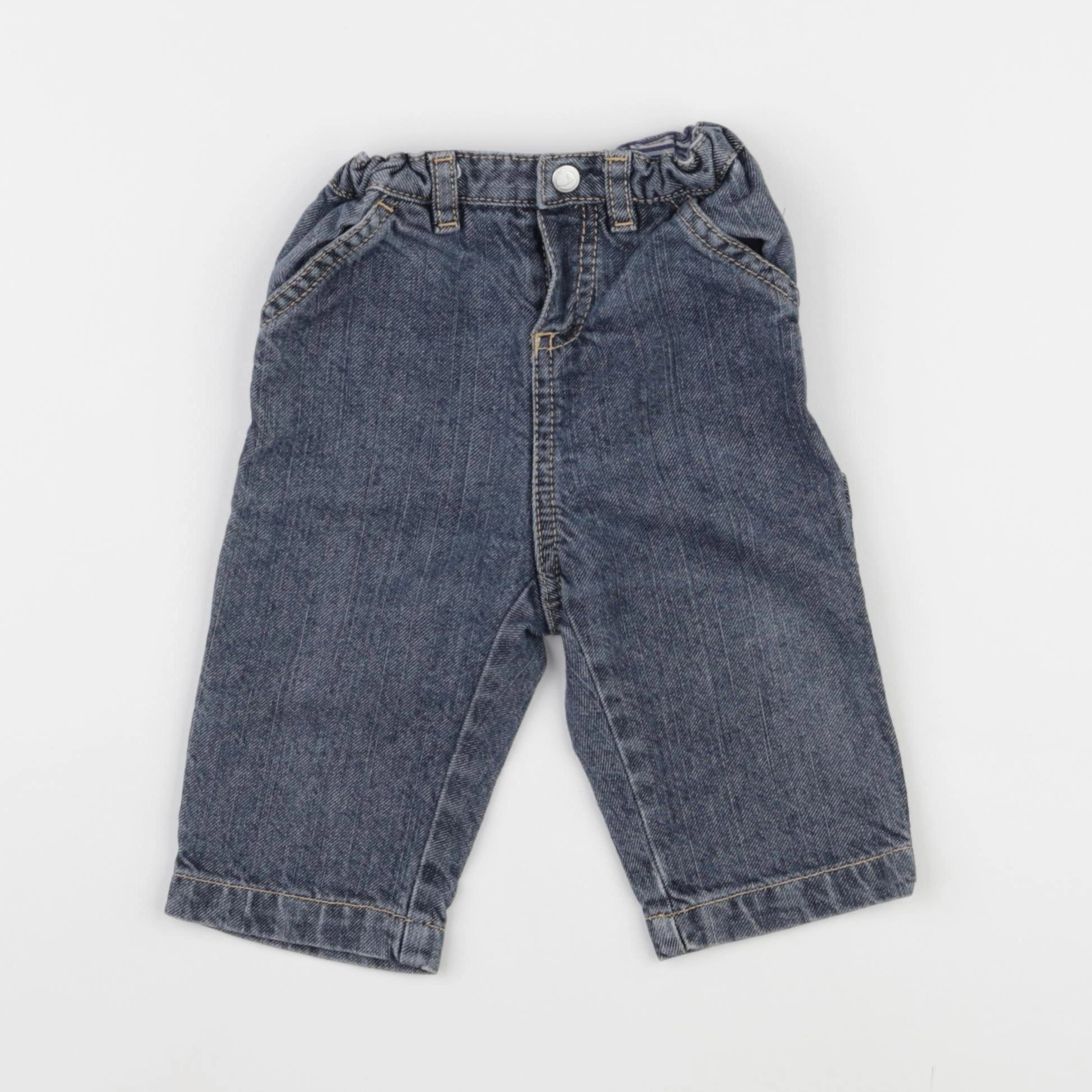 Petit Bateau - jean bleu - 6 mois