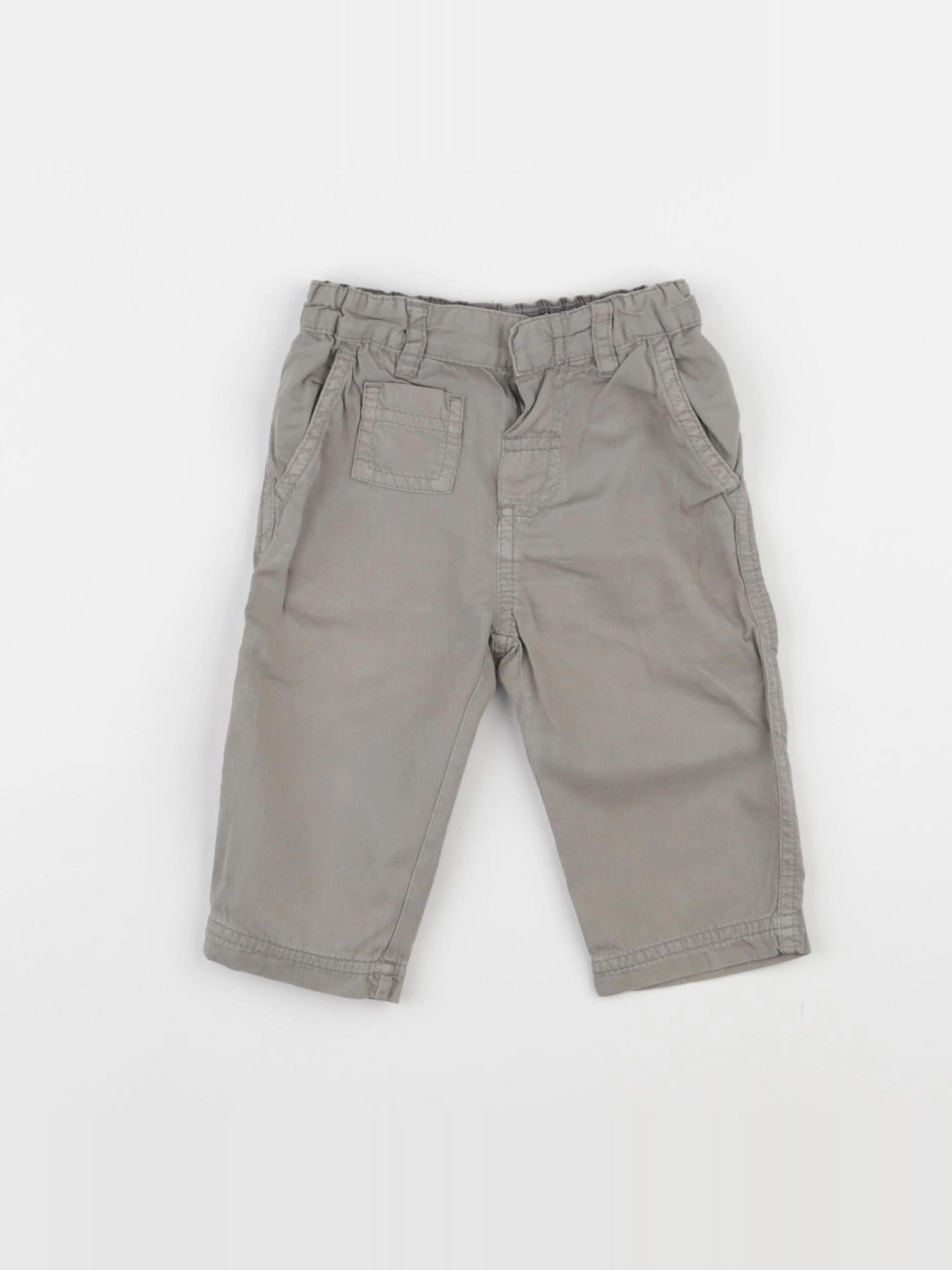 Petit Bateau - pantalon gris - 6 mois