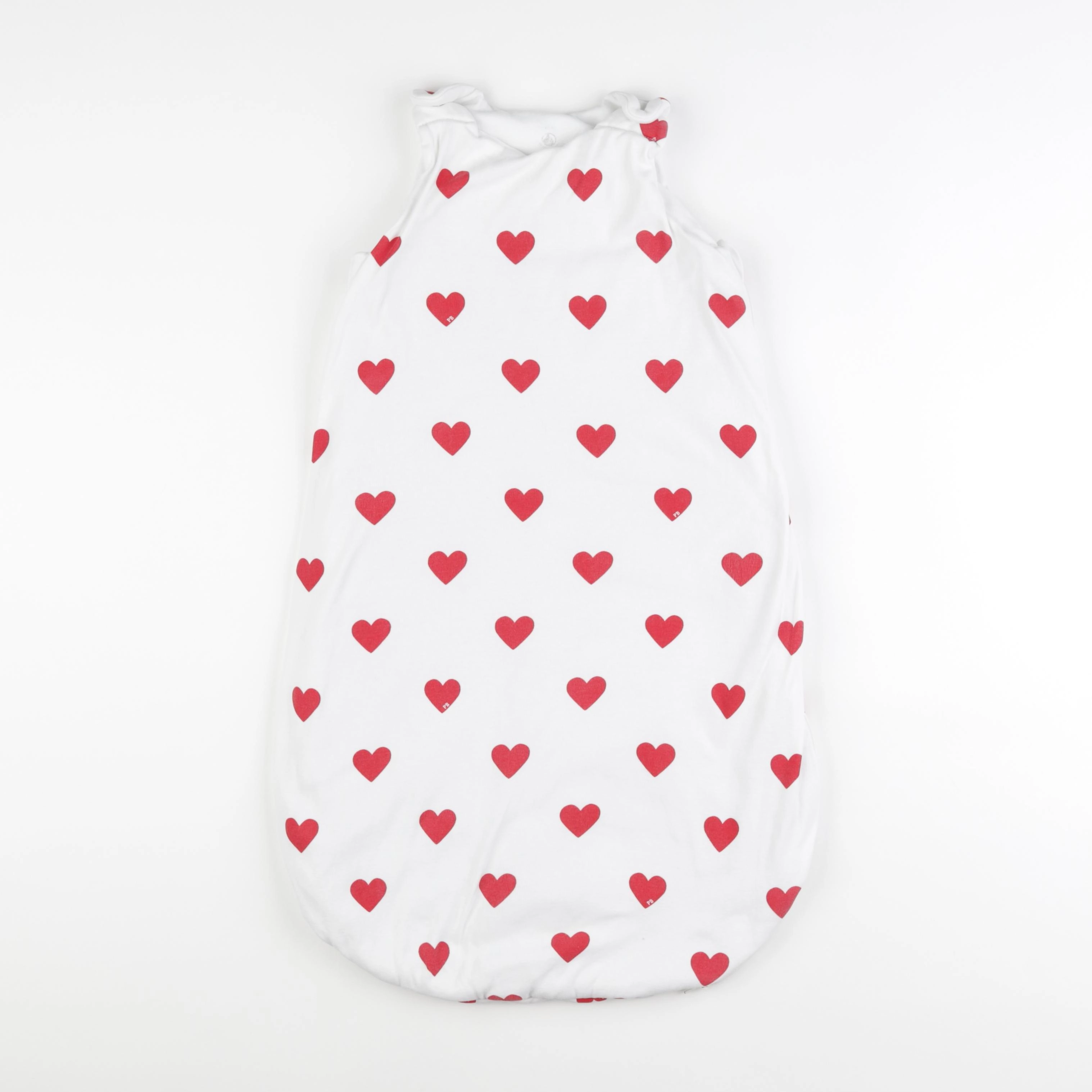 Petit Bateau - gigoteuse blanc, rouge - 0/6 mois