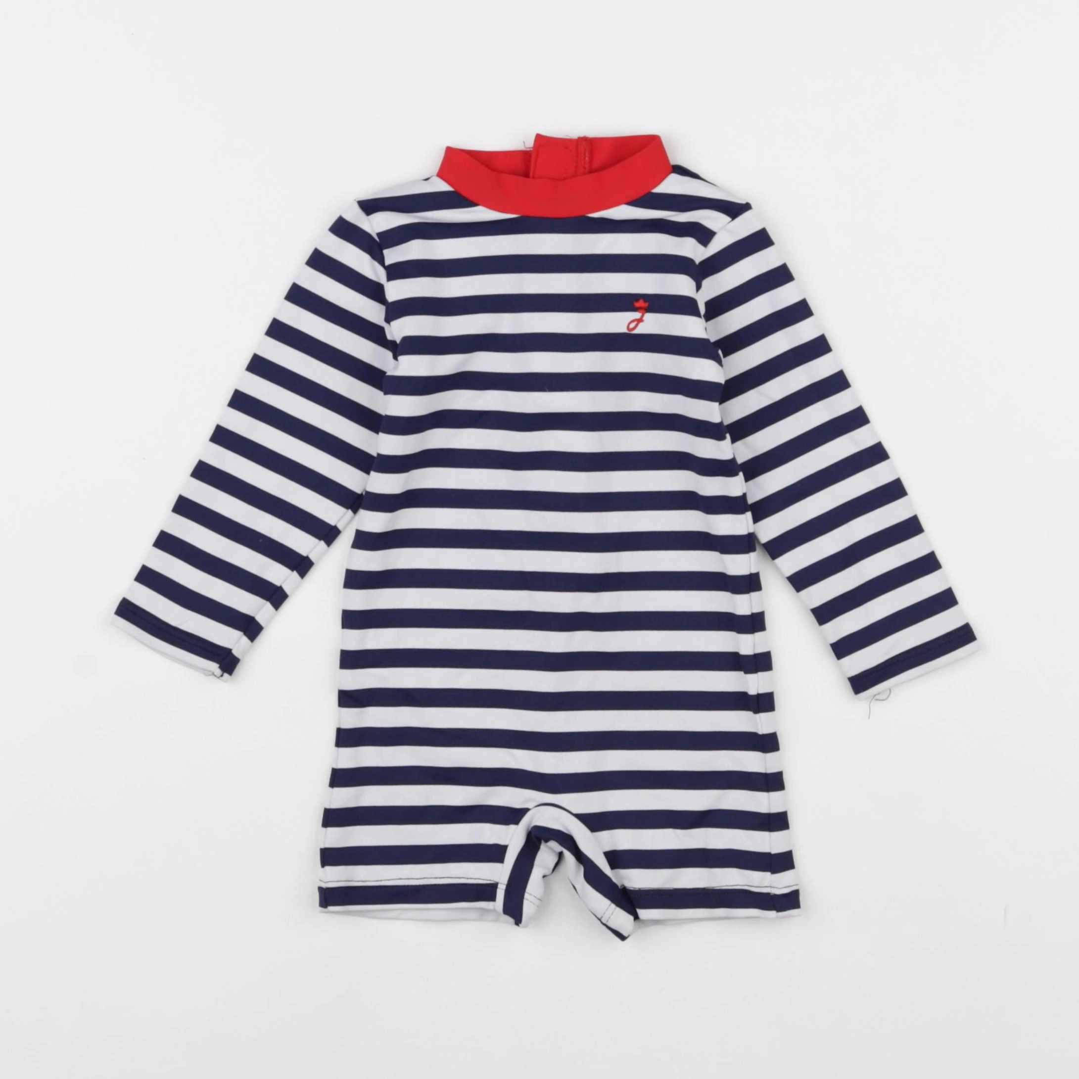 Jacadi - combi de bain bleu, blanc - 24 mois