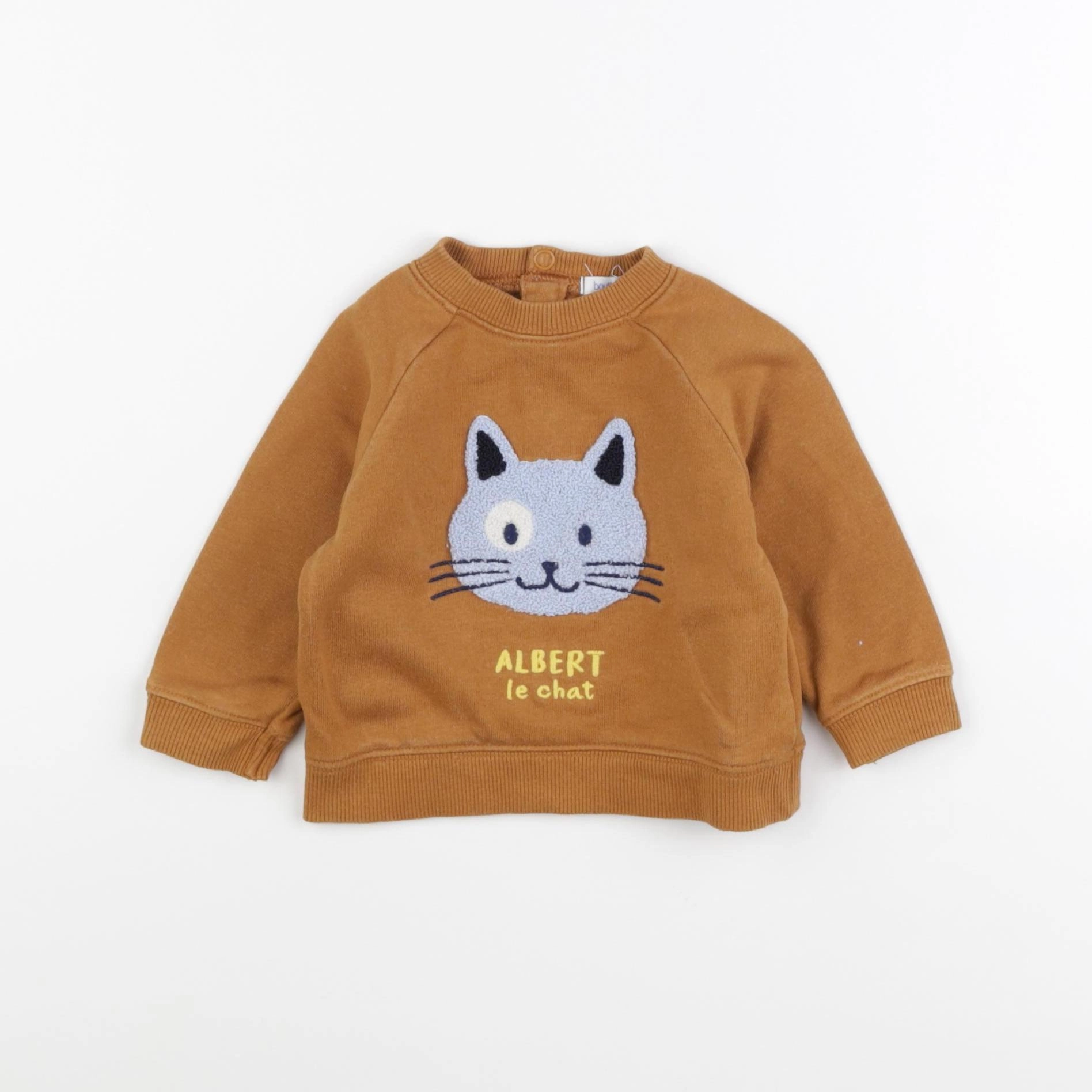 Boutchou - sweat marron - 9 mois