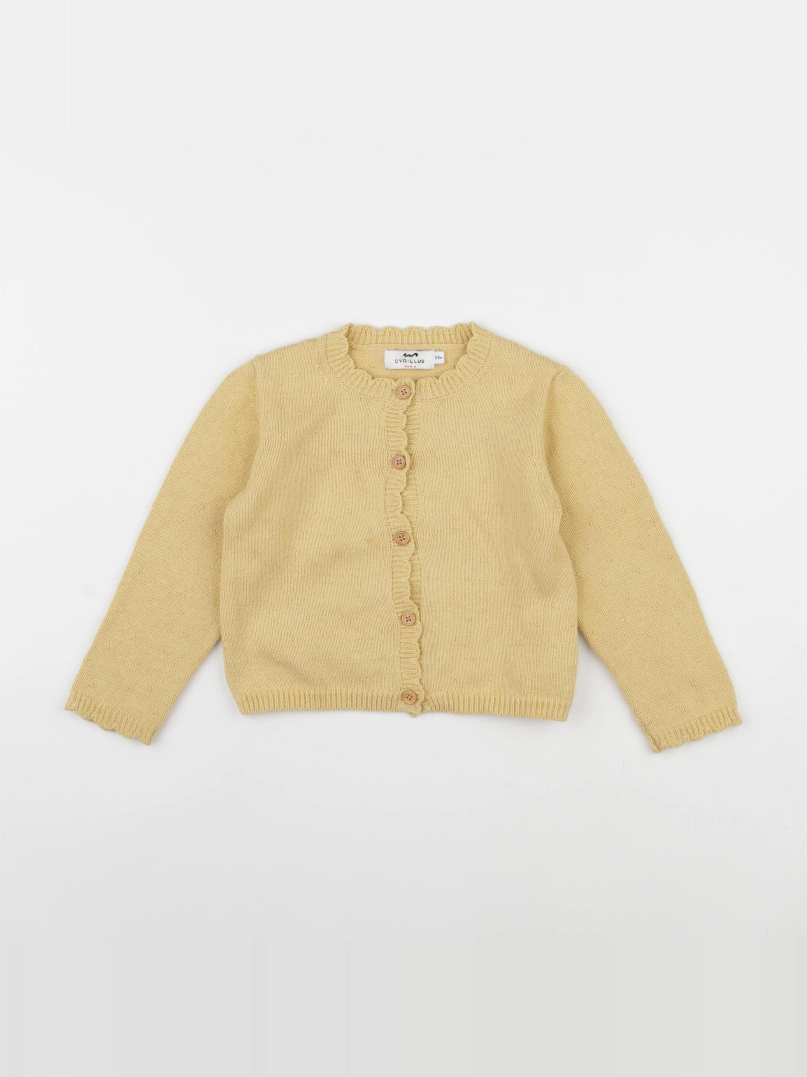Cyrillus - gilet jaune - 36 mois