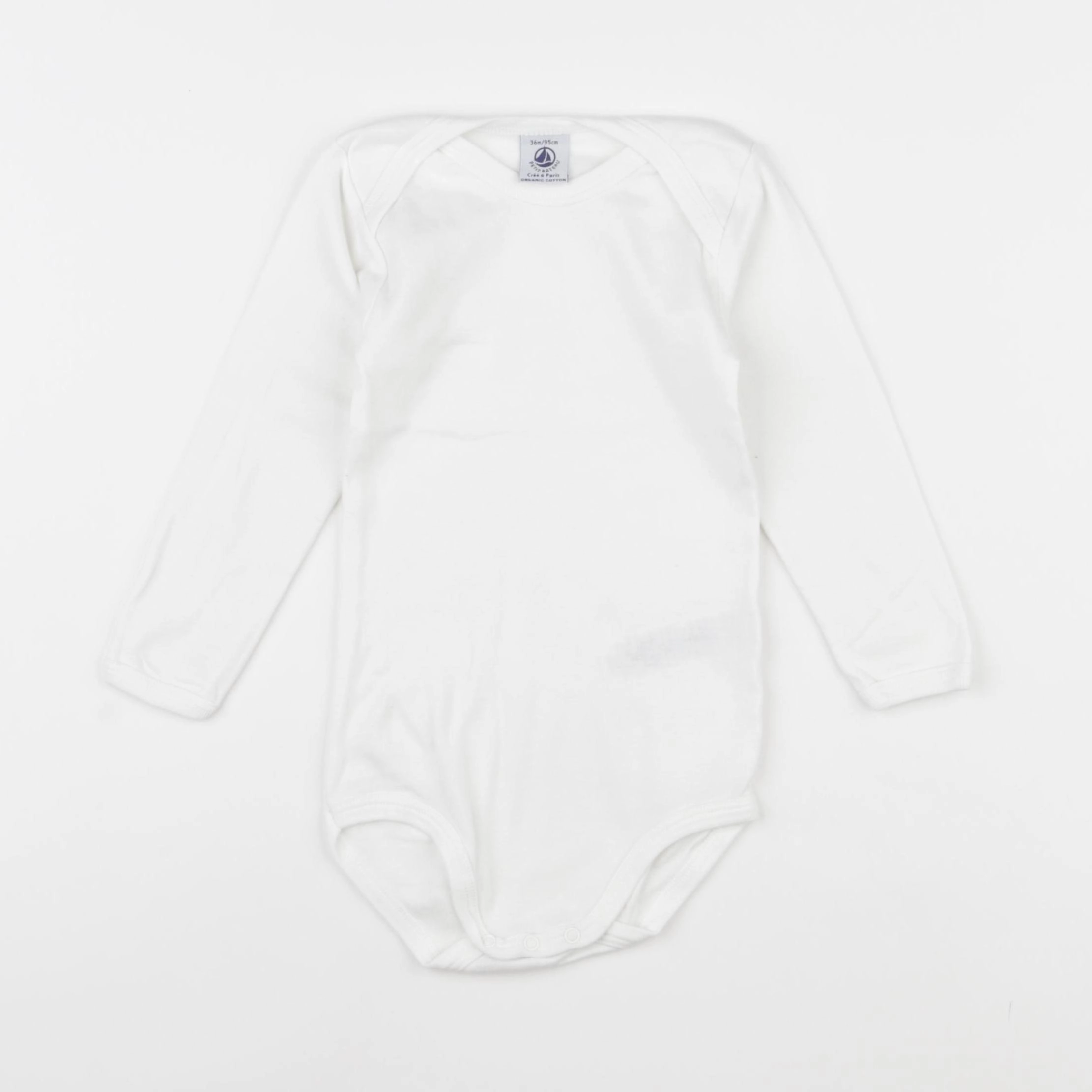 Petit Bateau - body blanc - 36 mois