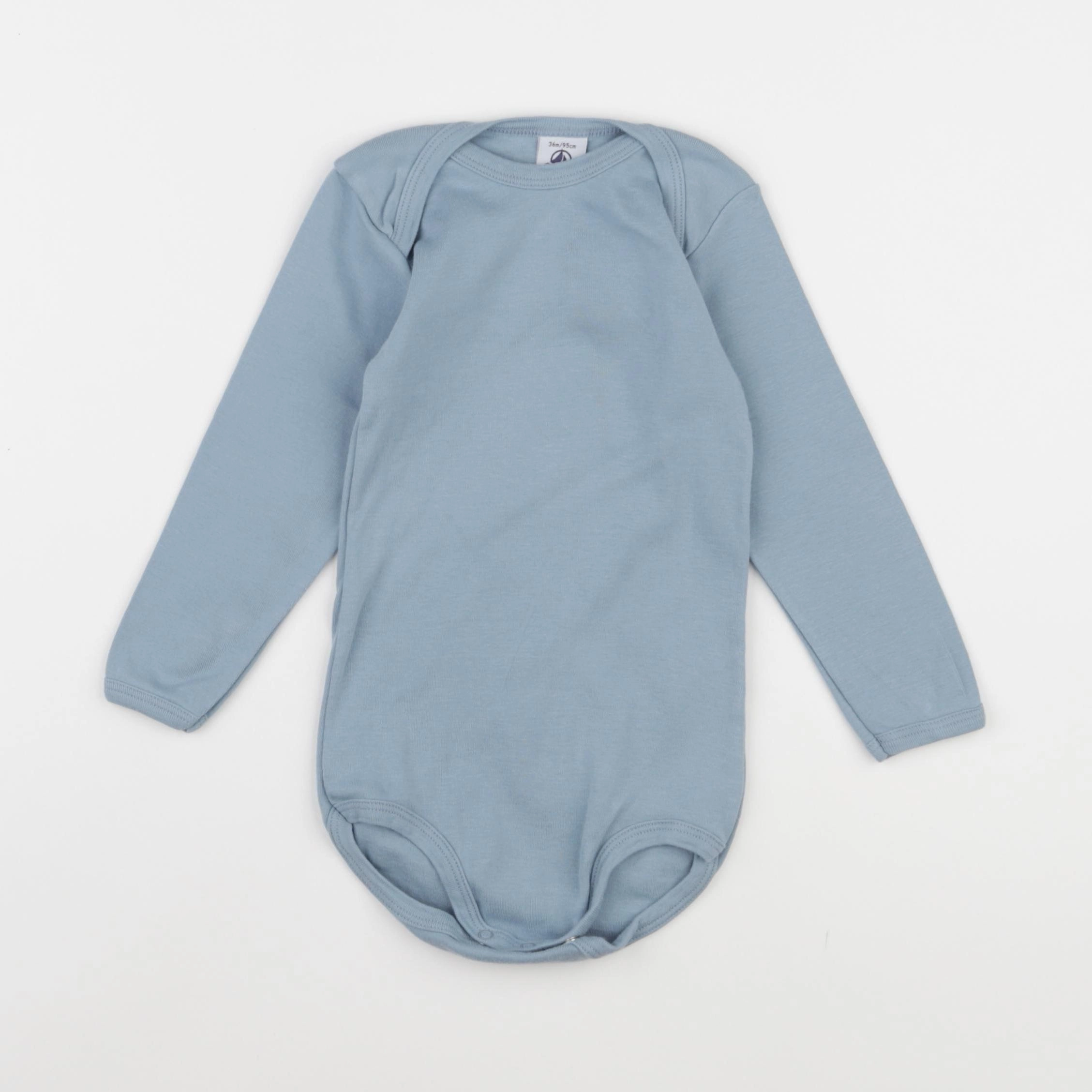 Petit Bateau - body bleu - 36 mois