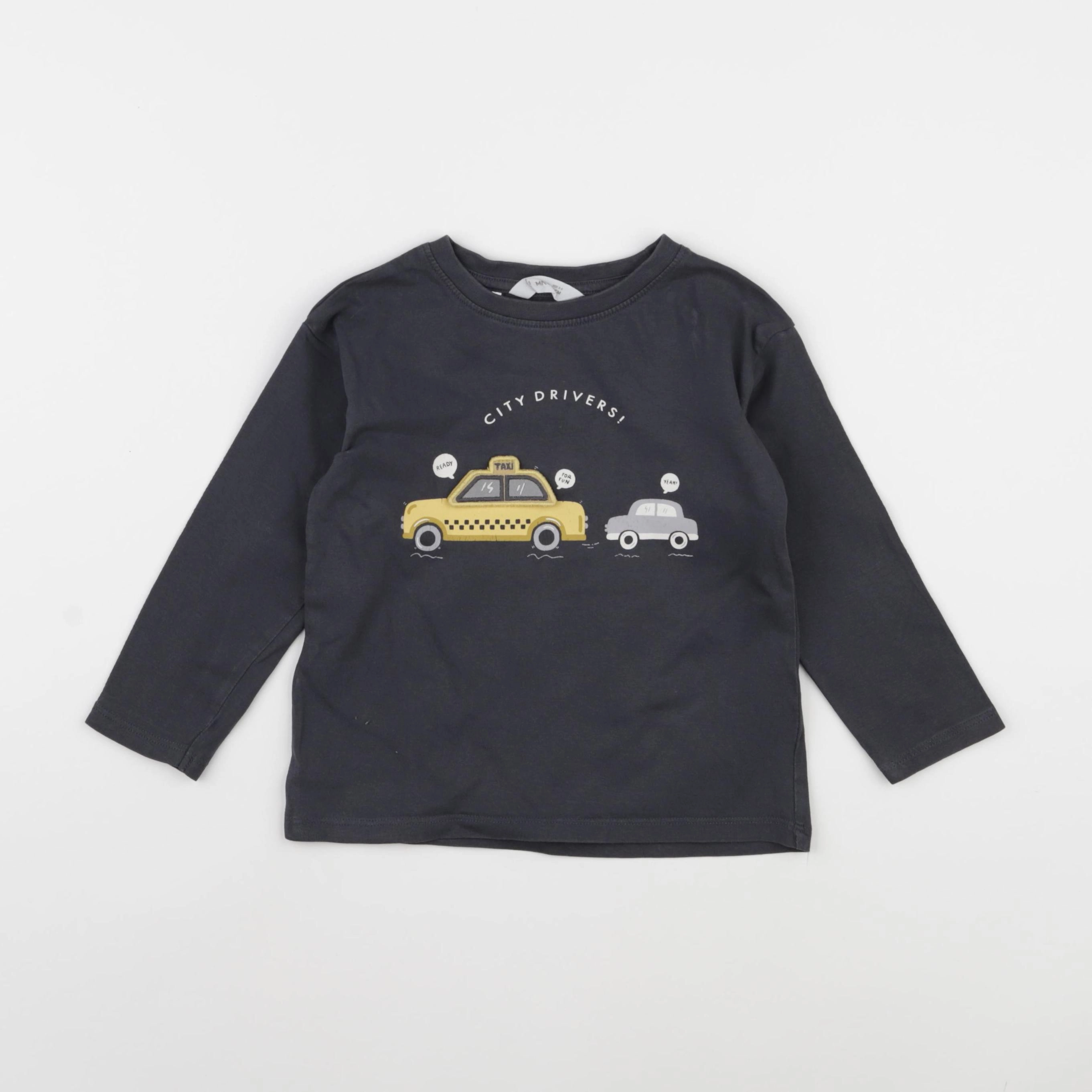 Mango - tee-shirt gris - 2/3 ans