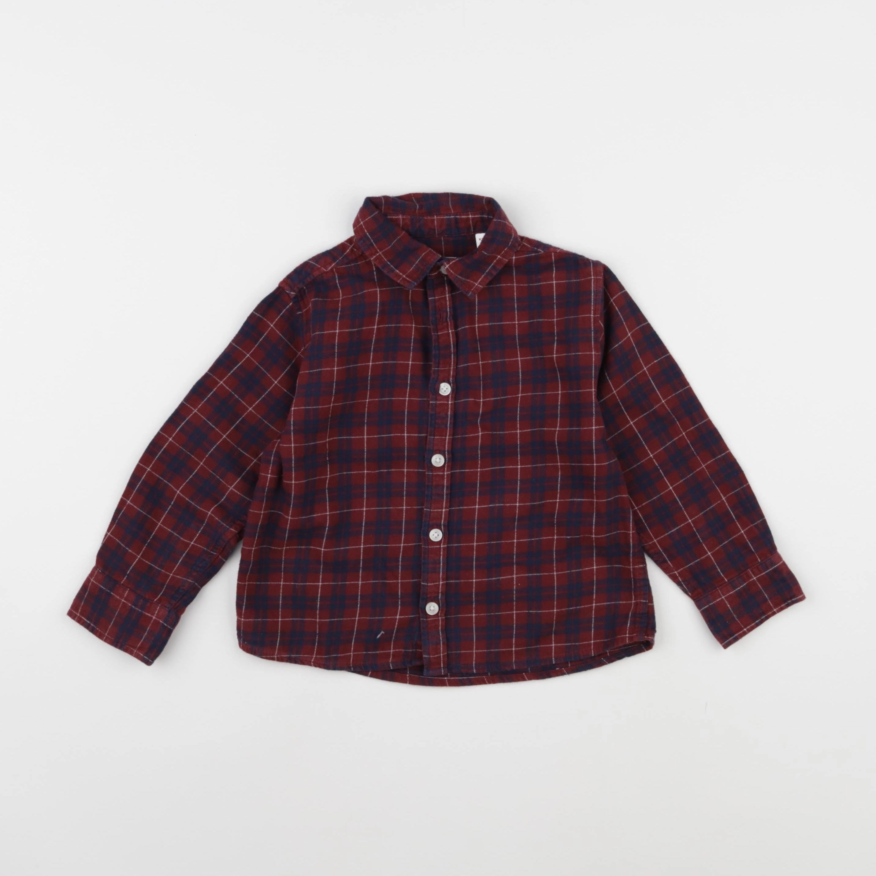 Mango - chemise bleu, rouge - 3/4 ans