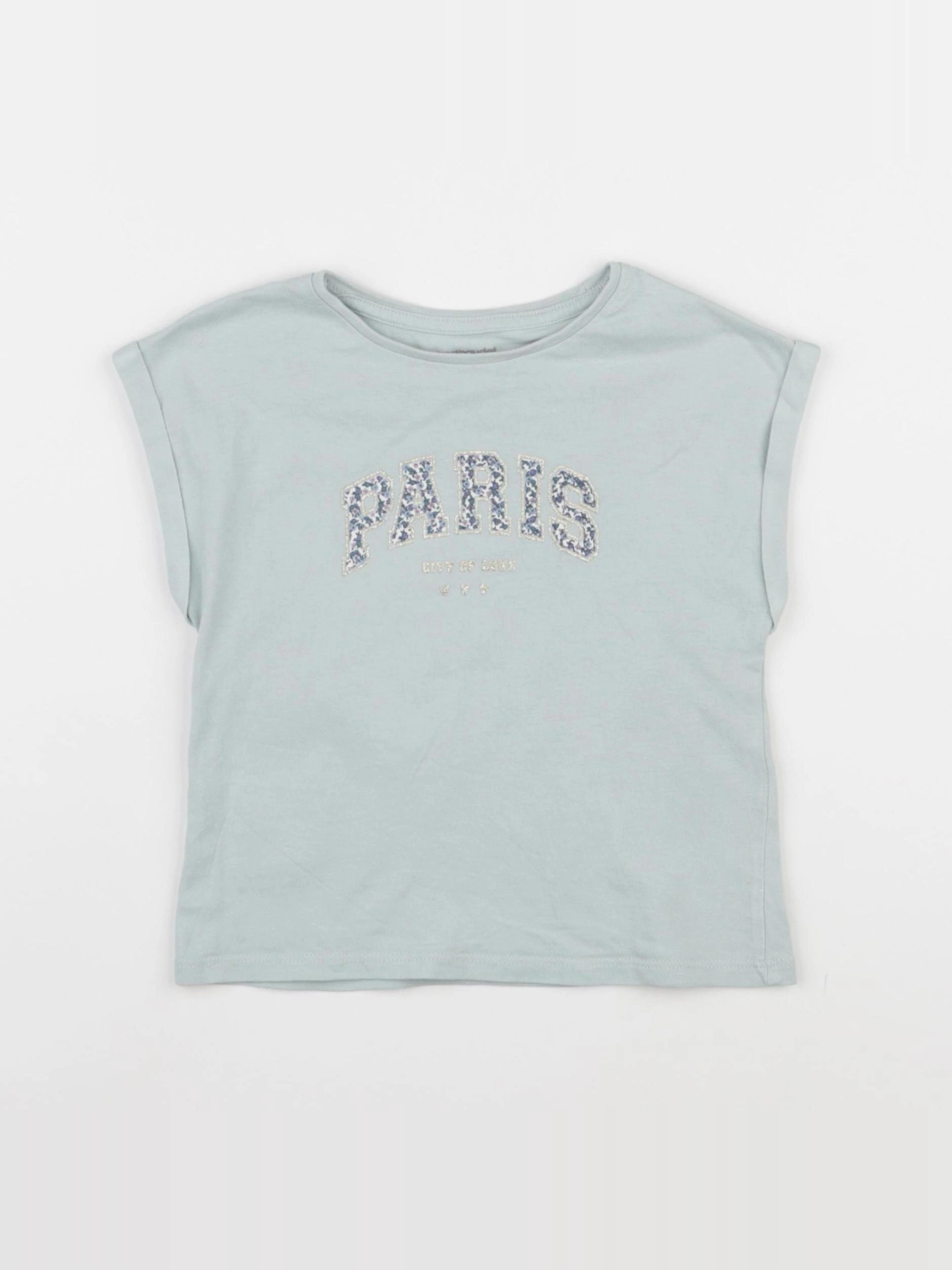 Vertbaudet - tee-shirt bleu - 3 ans