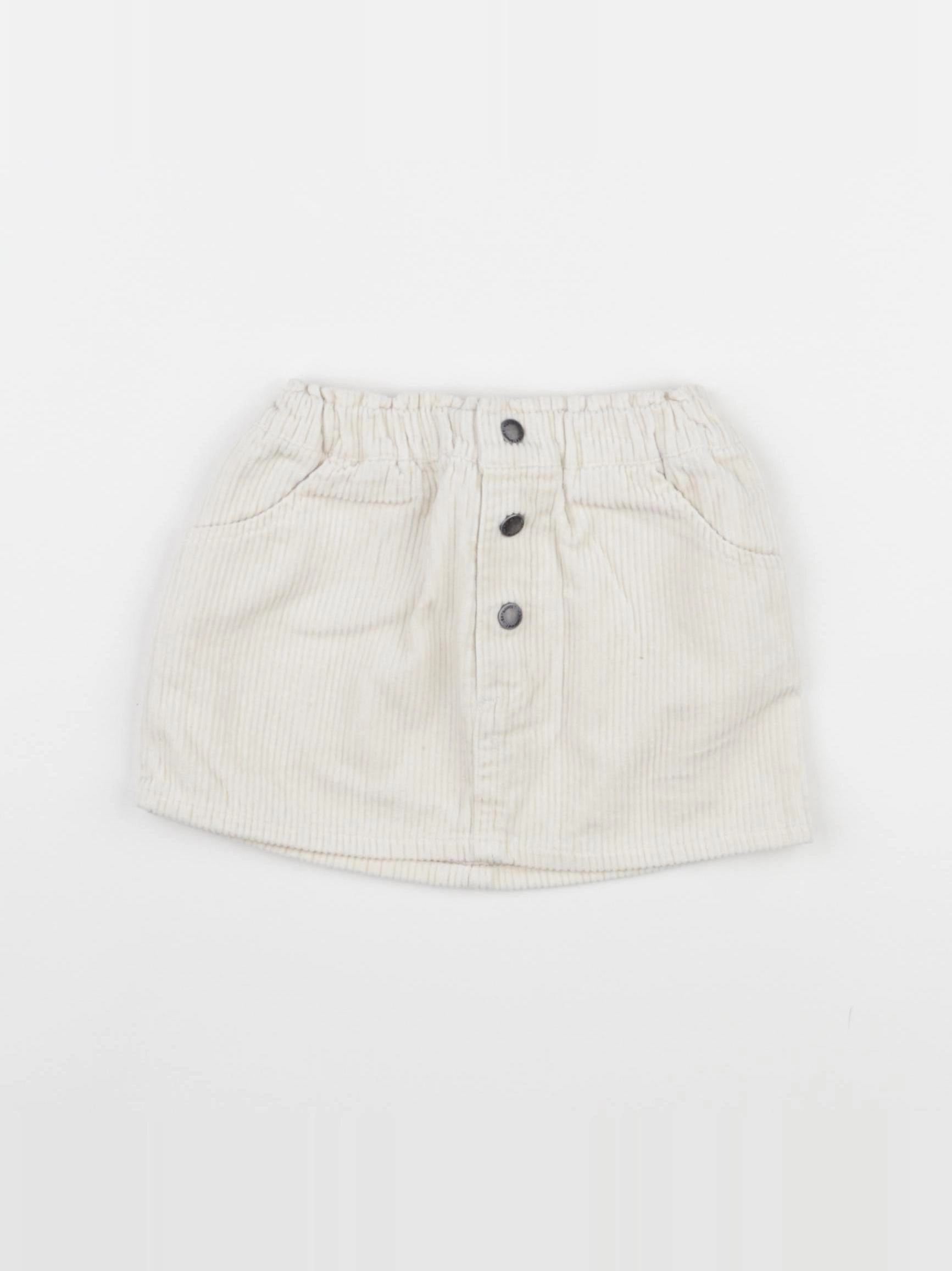 Vertbaudet - jupe beige - 9 mois