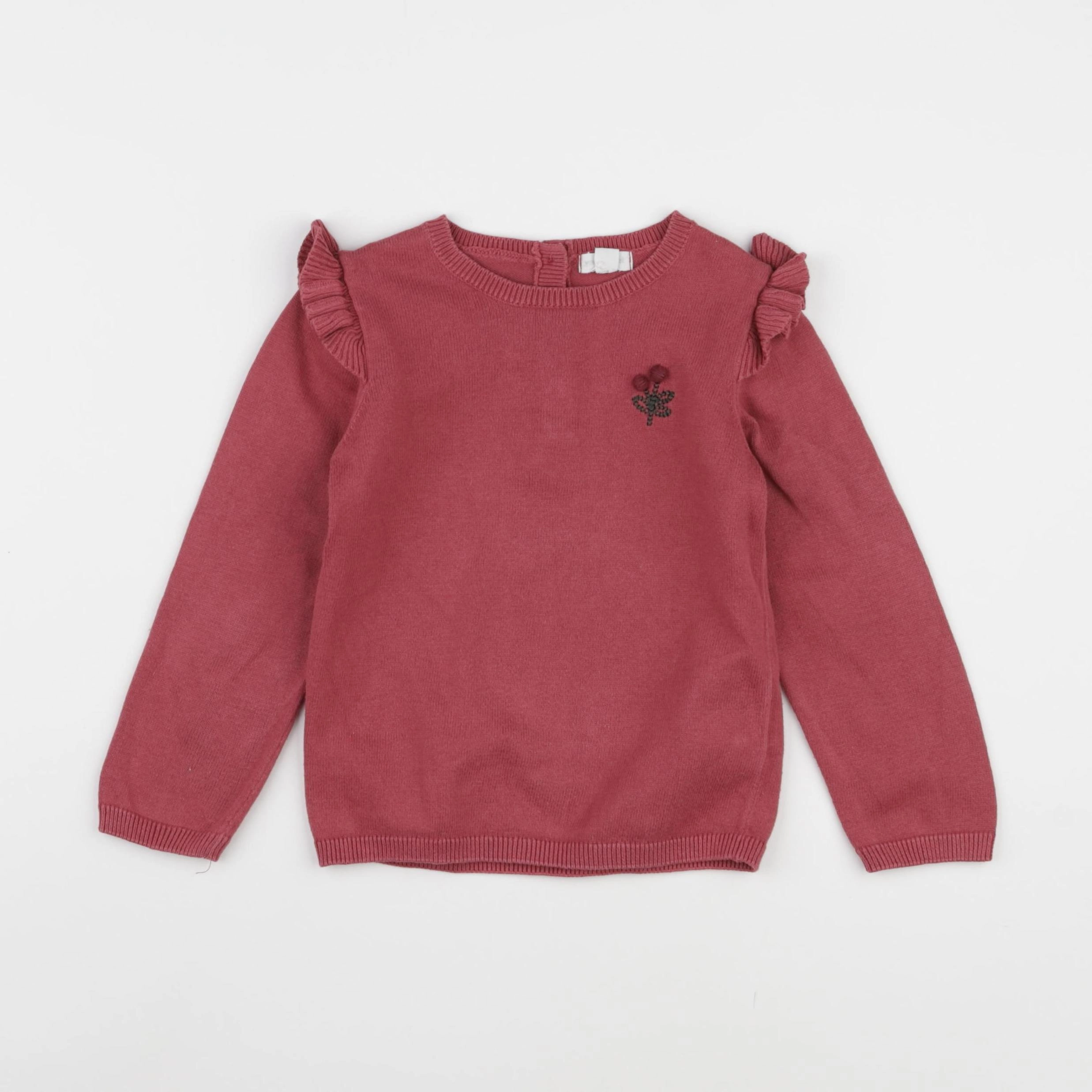 Vertbaudet - pull rouge - 3 ans