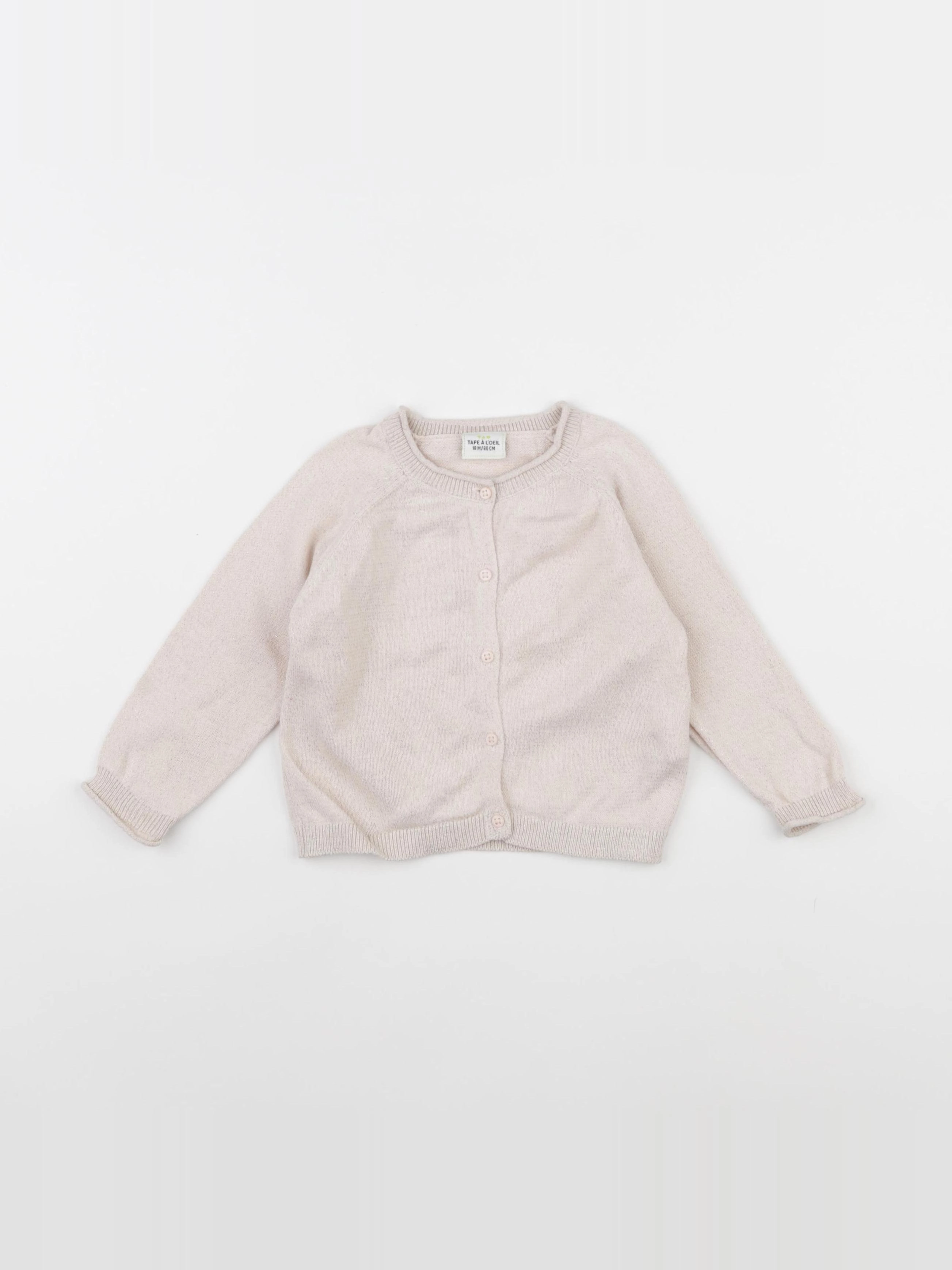 Tape à l'oeil - gilet rose, or - 18 mois