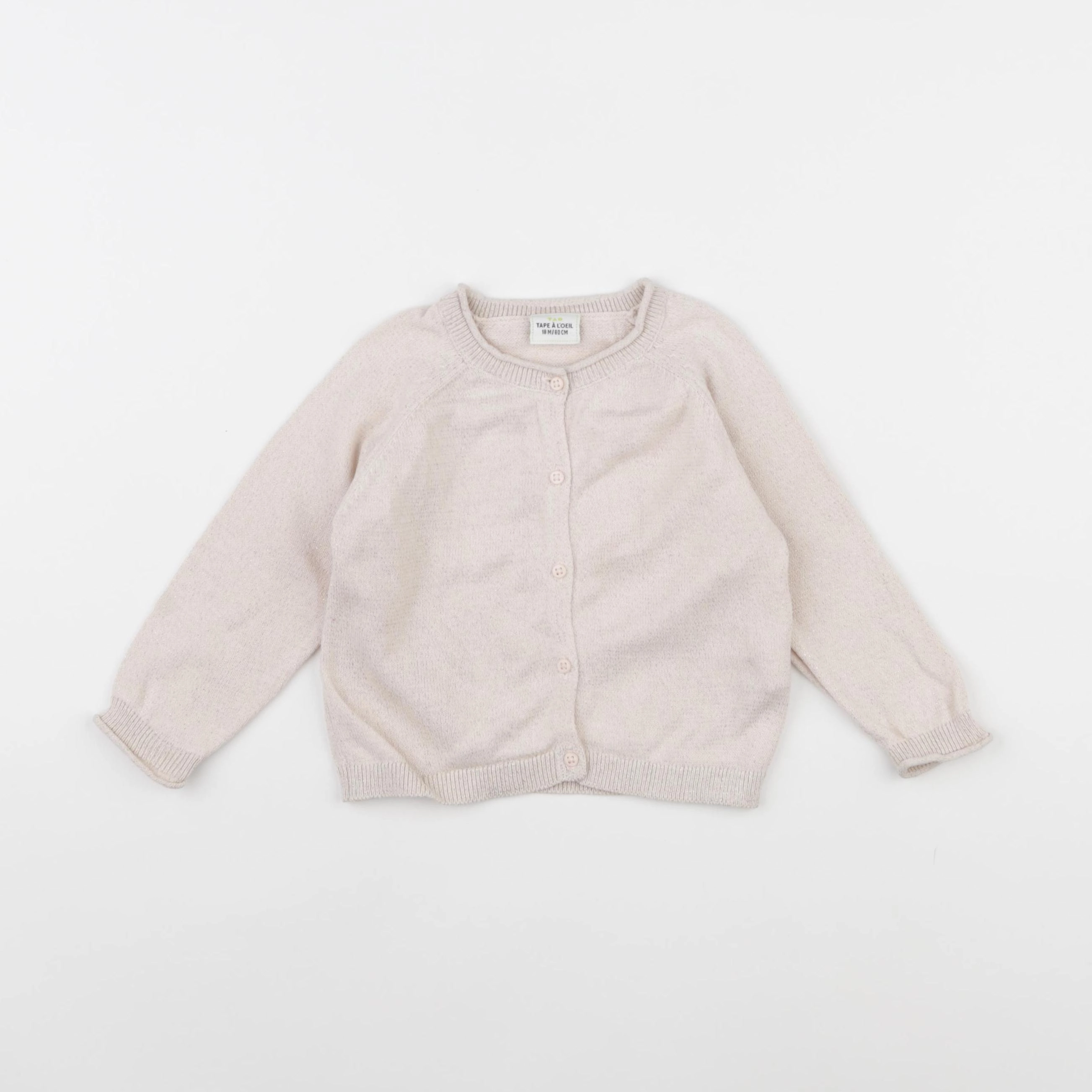 Tape à l'oeil - gilet rose, or - 18 mois