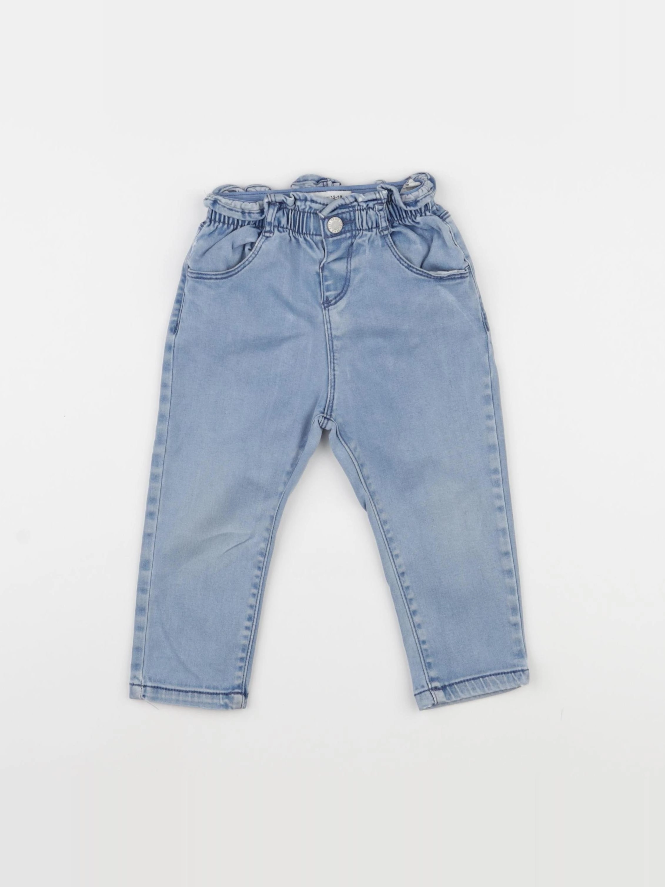 Zara - pantalon bleu - 12/18 mois