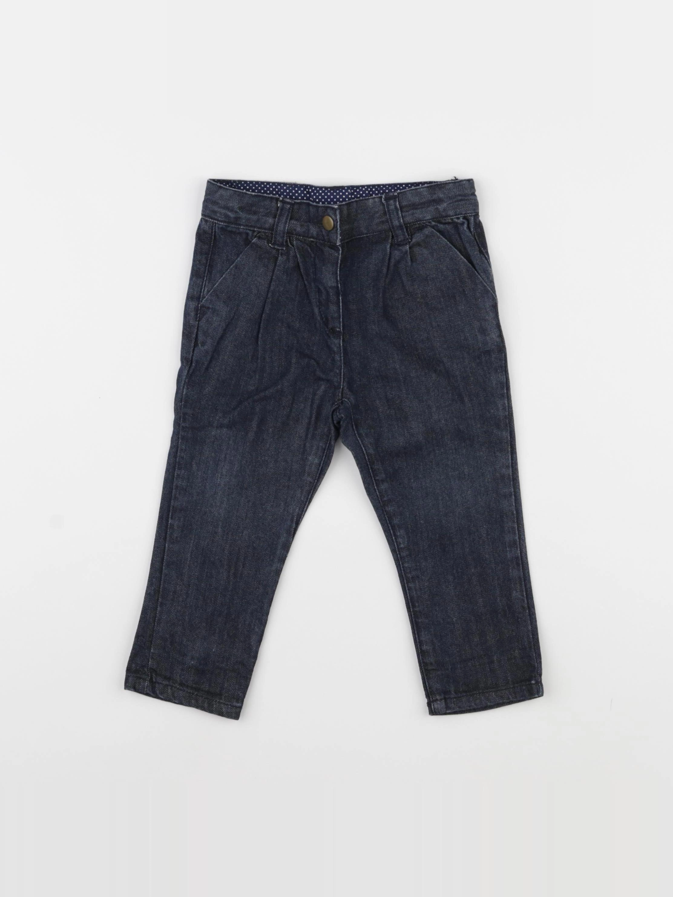 Boutchou - pantalon bleu - 12 mois