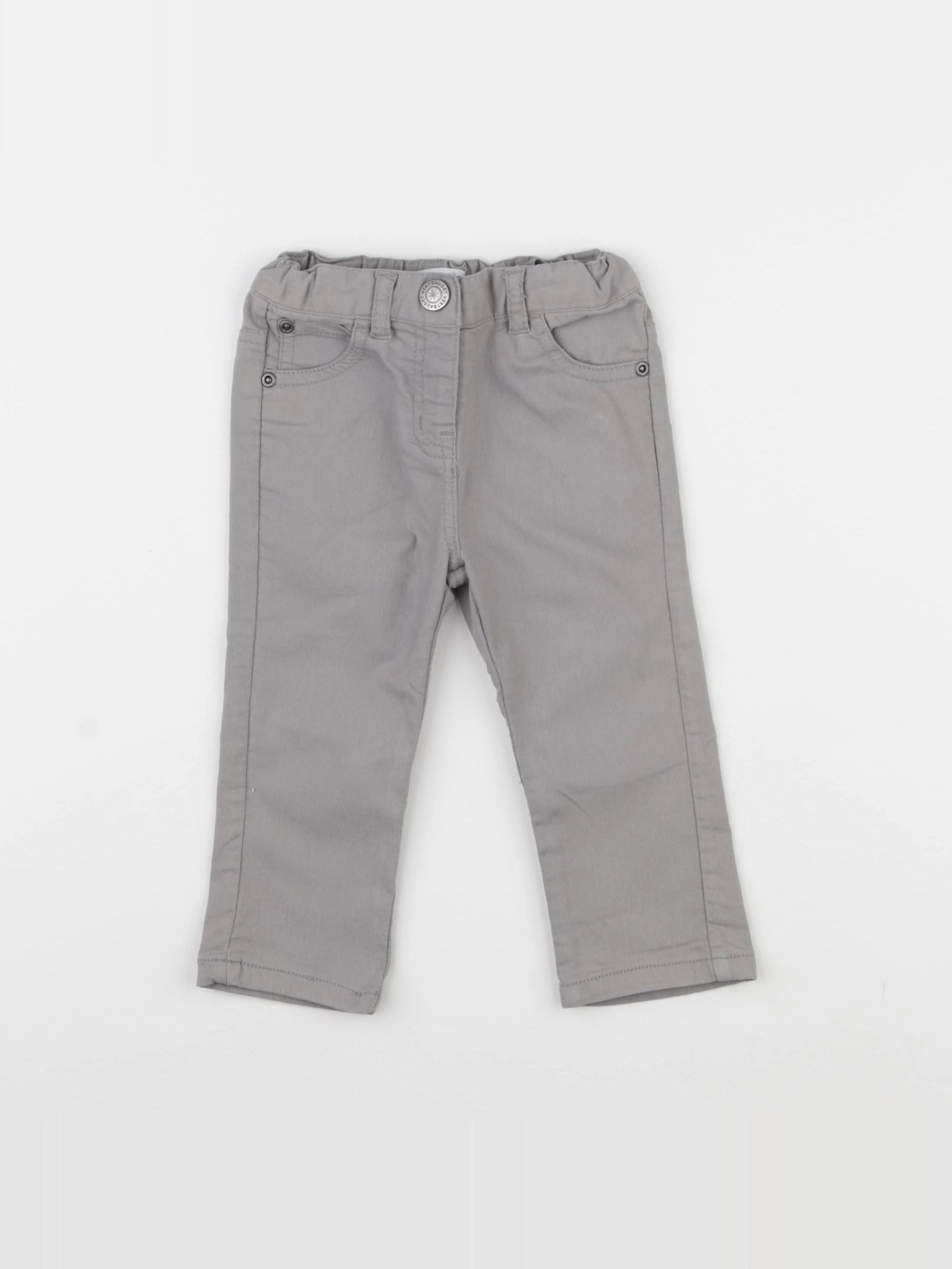 Vertbaudet - pantalon gris - 18 mois