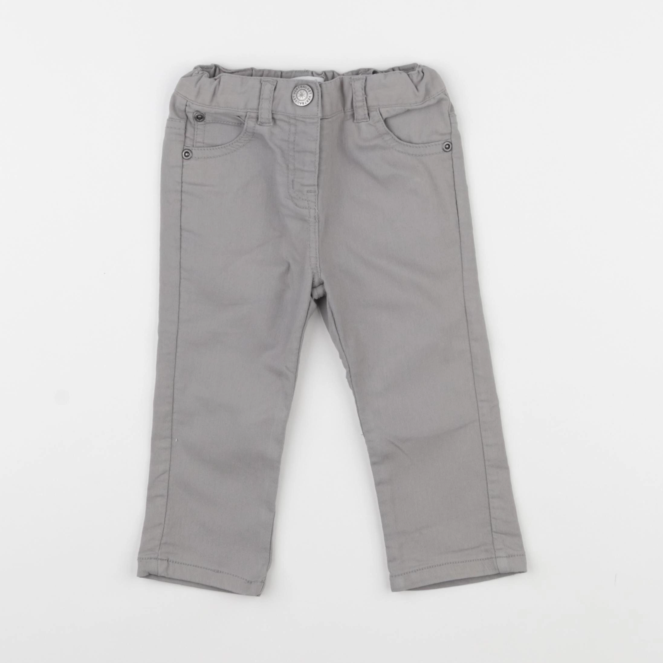 Vertbaudet - pantalon gris - 18 mois