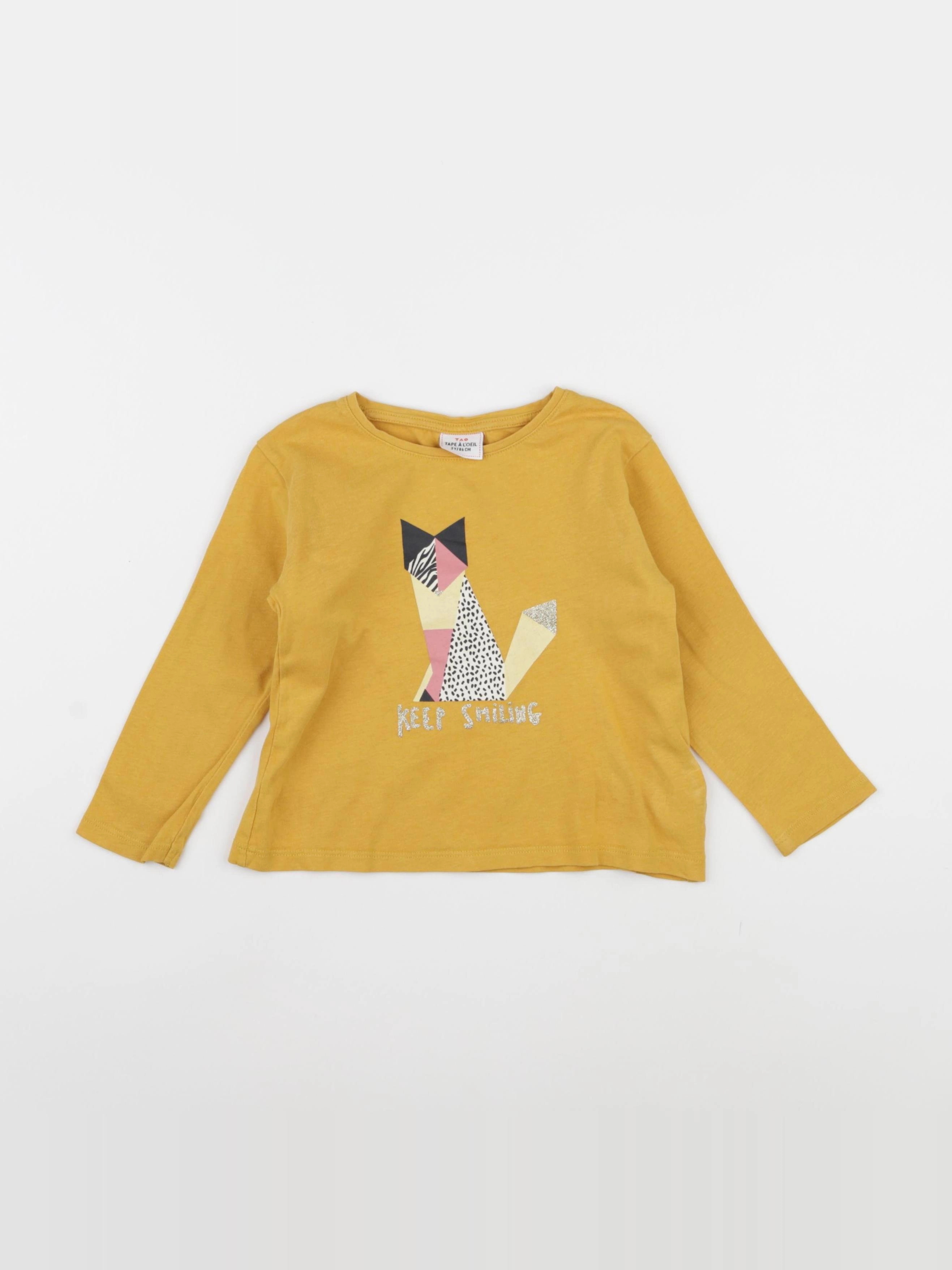 Tape à l'oeil - tee-shirt jaune - 2 ans