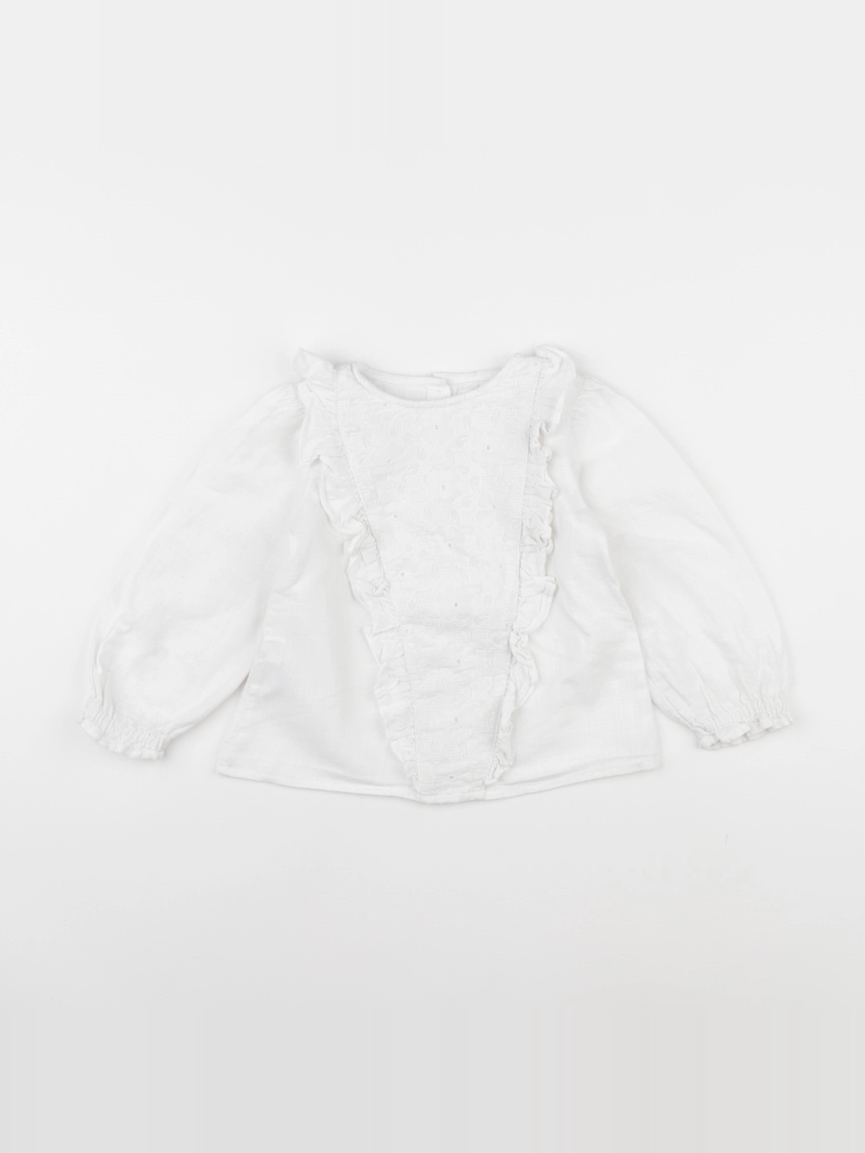 Mango - blouse blanc - 2/3 ans