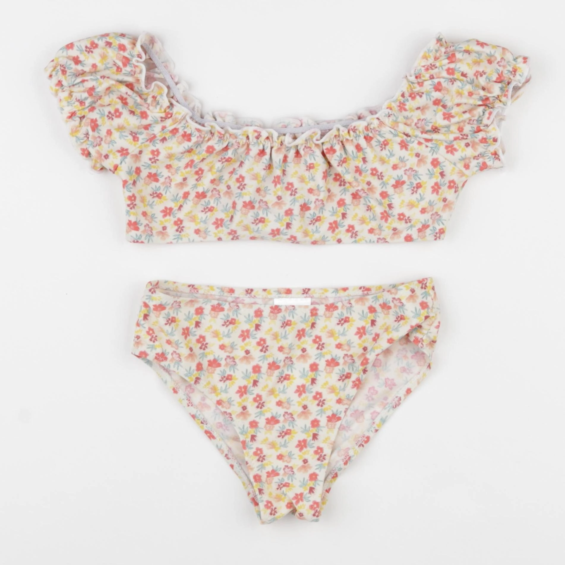 Vertbaudet - maillot de bain blanc - 6 ans