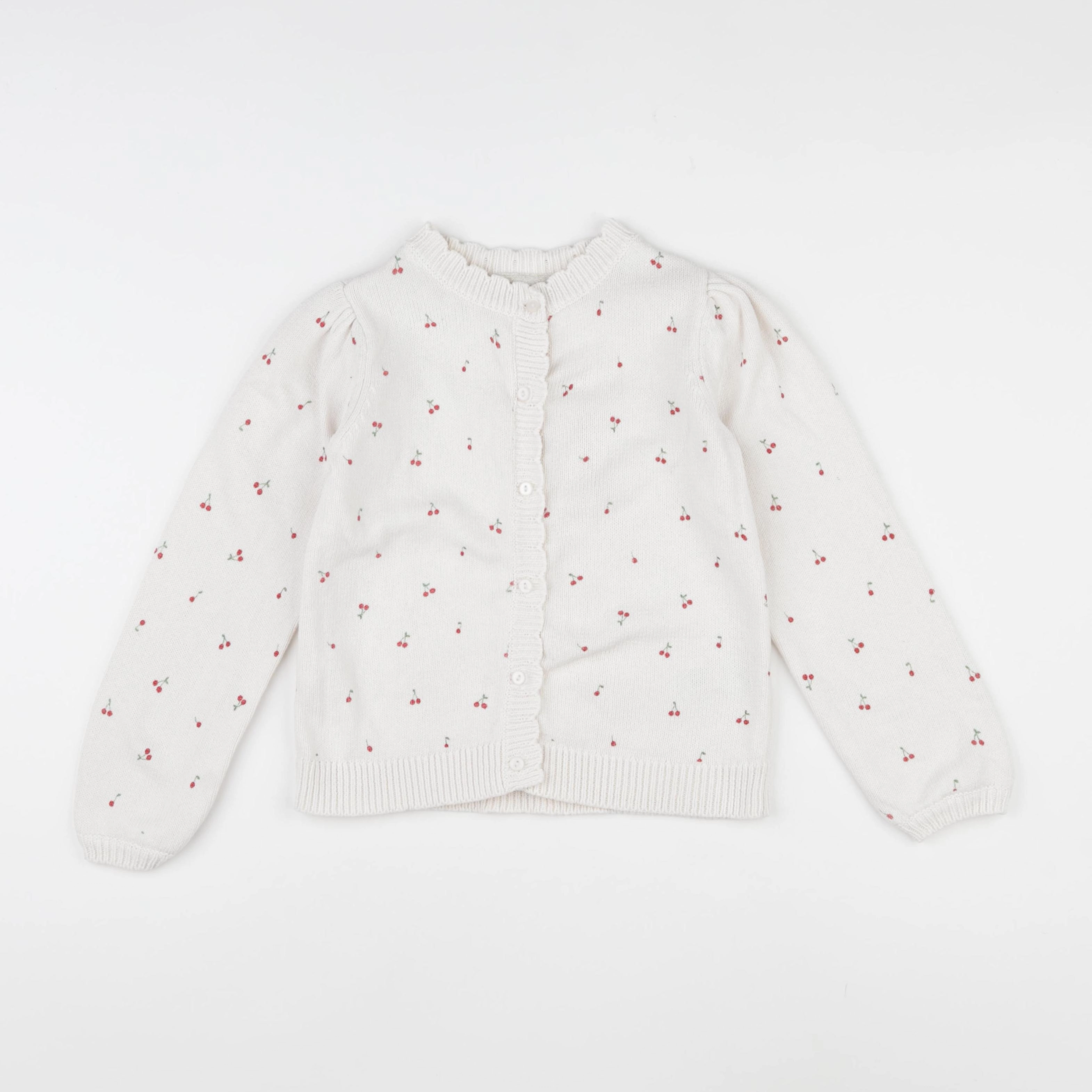 Vertbaudet - gilet blanc - 8 ans