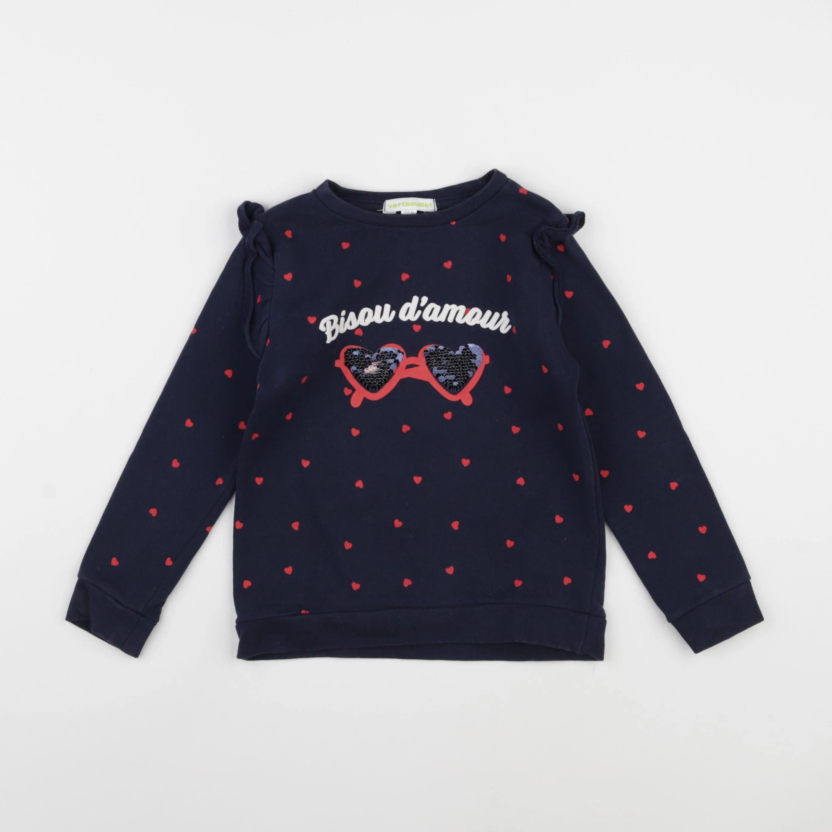 Vertbaudet - sweat bleu - 5 ans