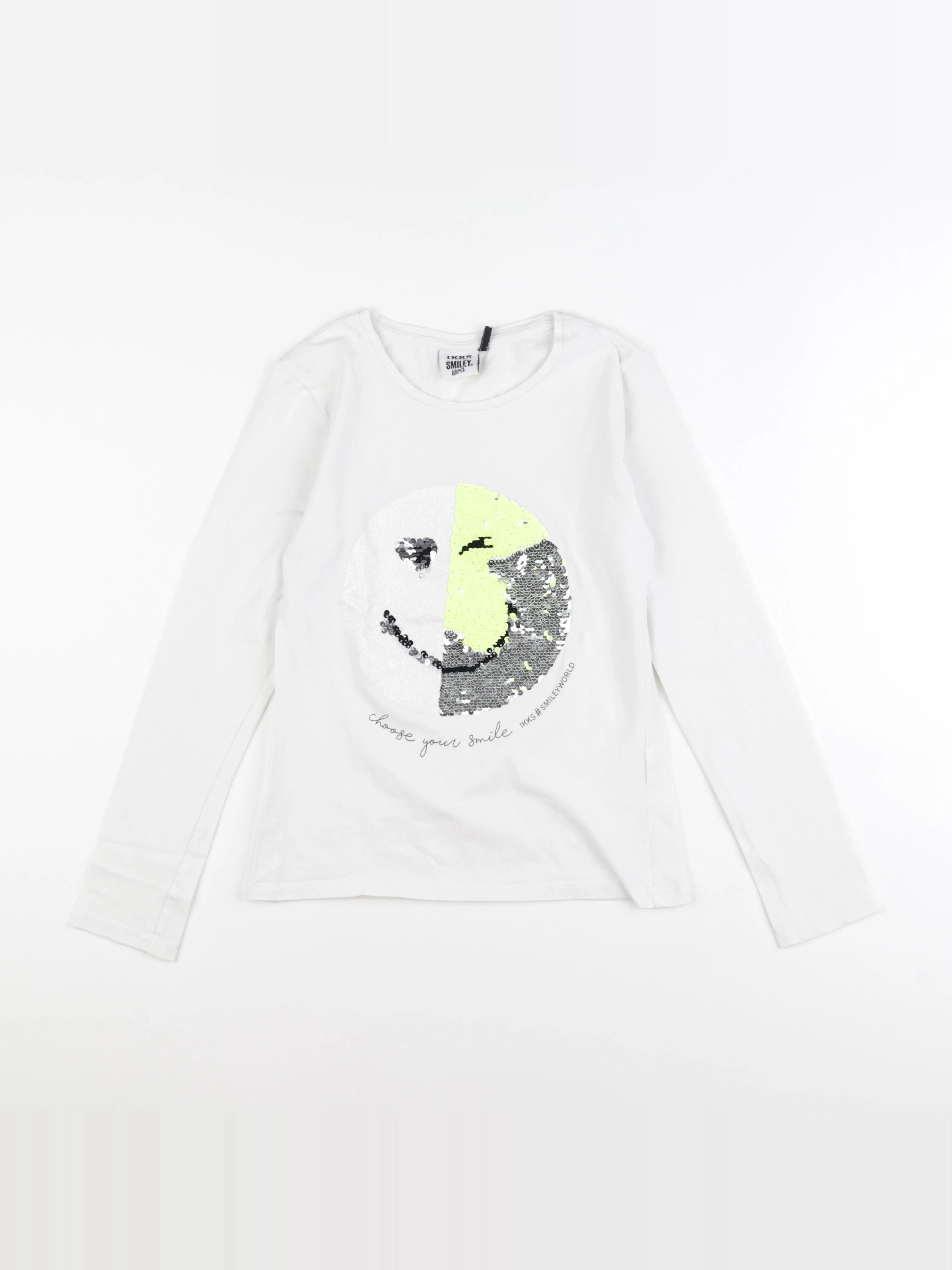 IKKS - tee-shirt blanc - 10 ans