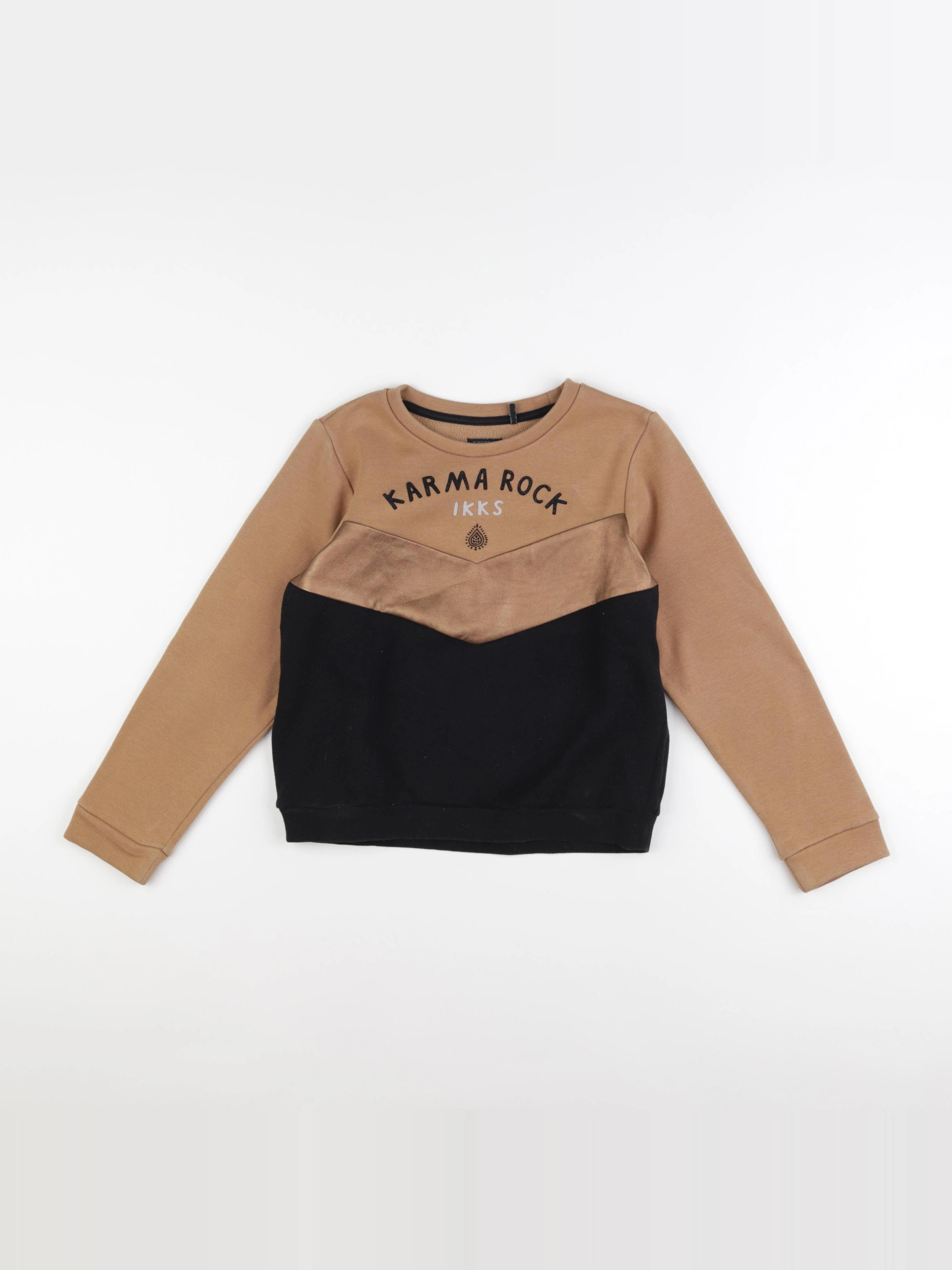 IKKS - sweat marron - 10 ans