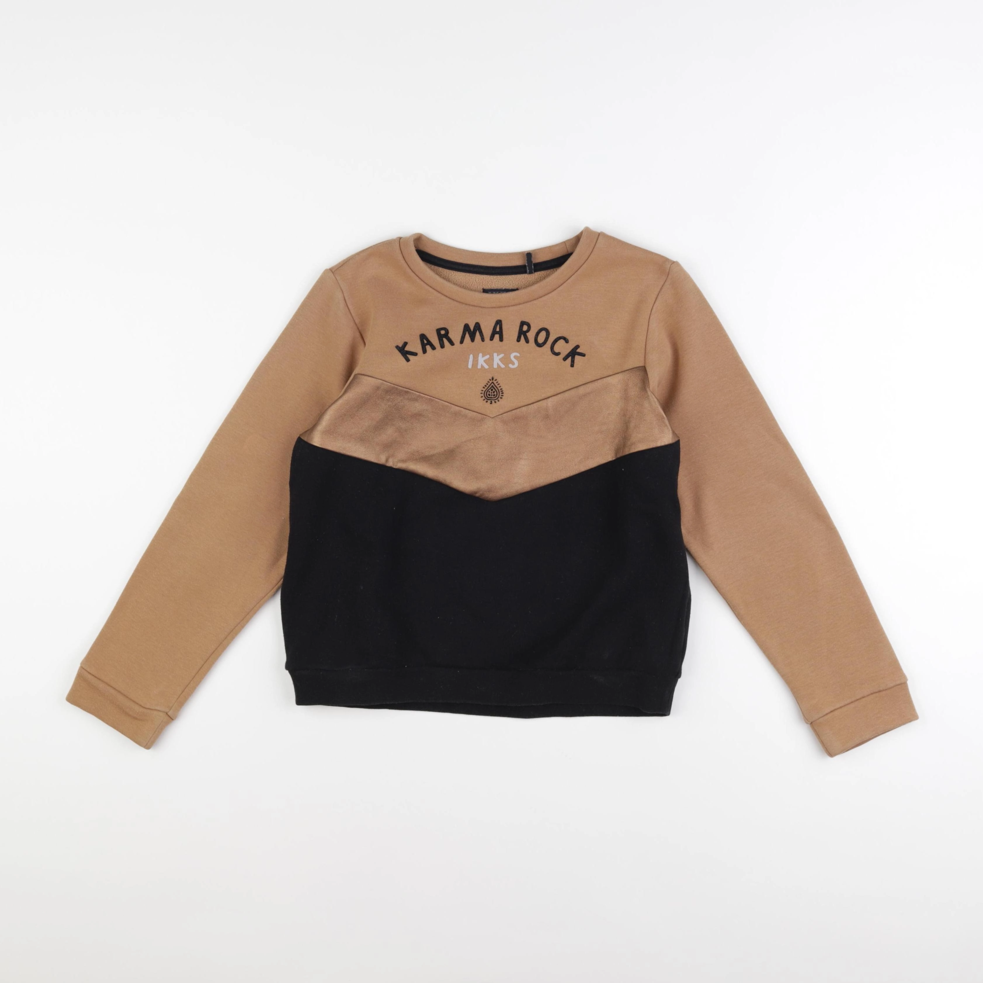 IKKS - sweat marron - 10 ans
