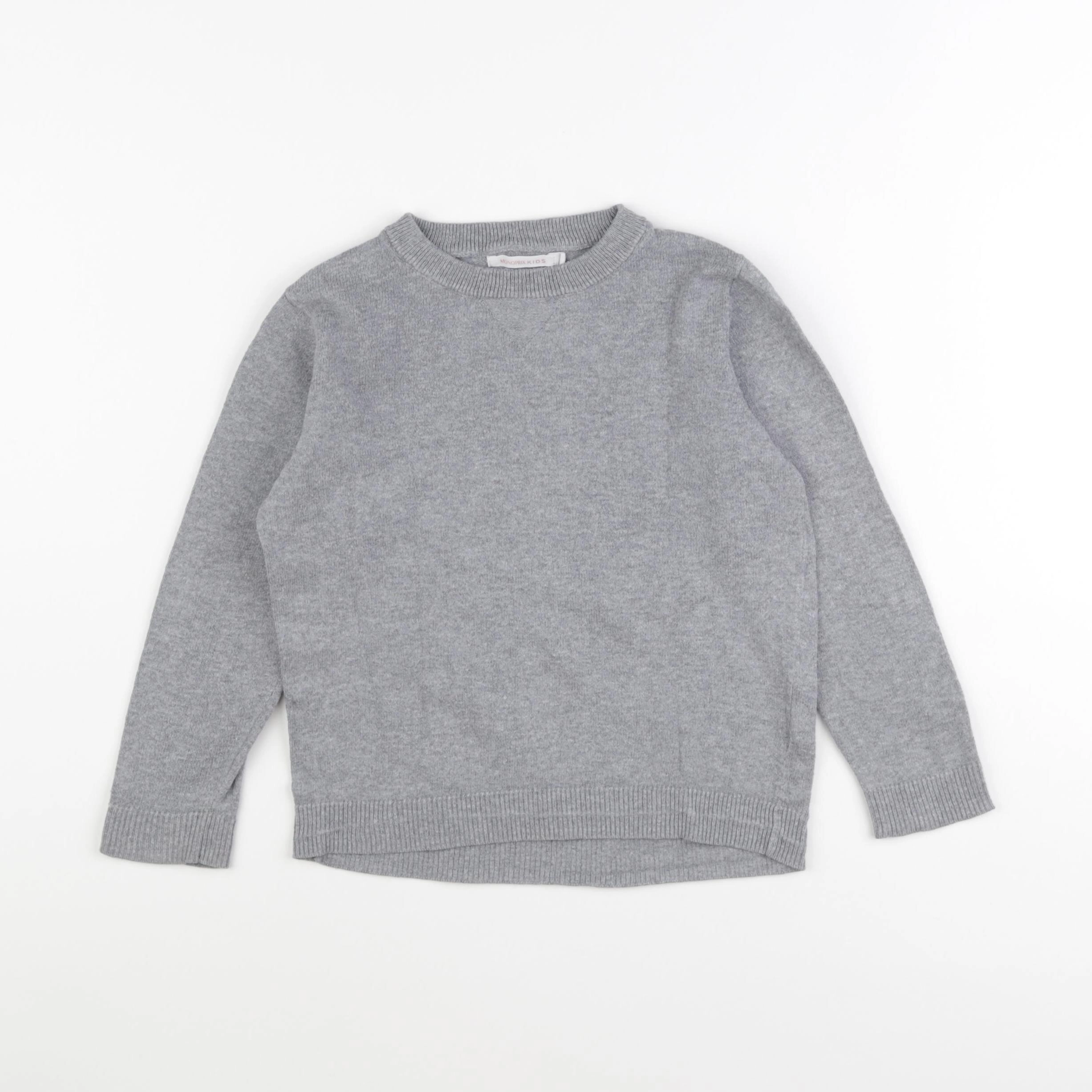 Monoprix - pull gris - 4 ans