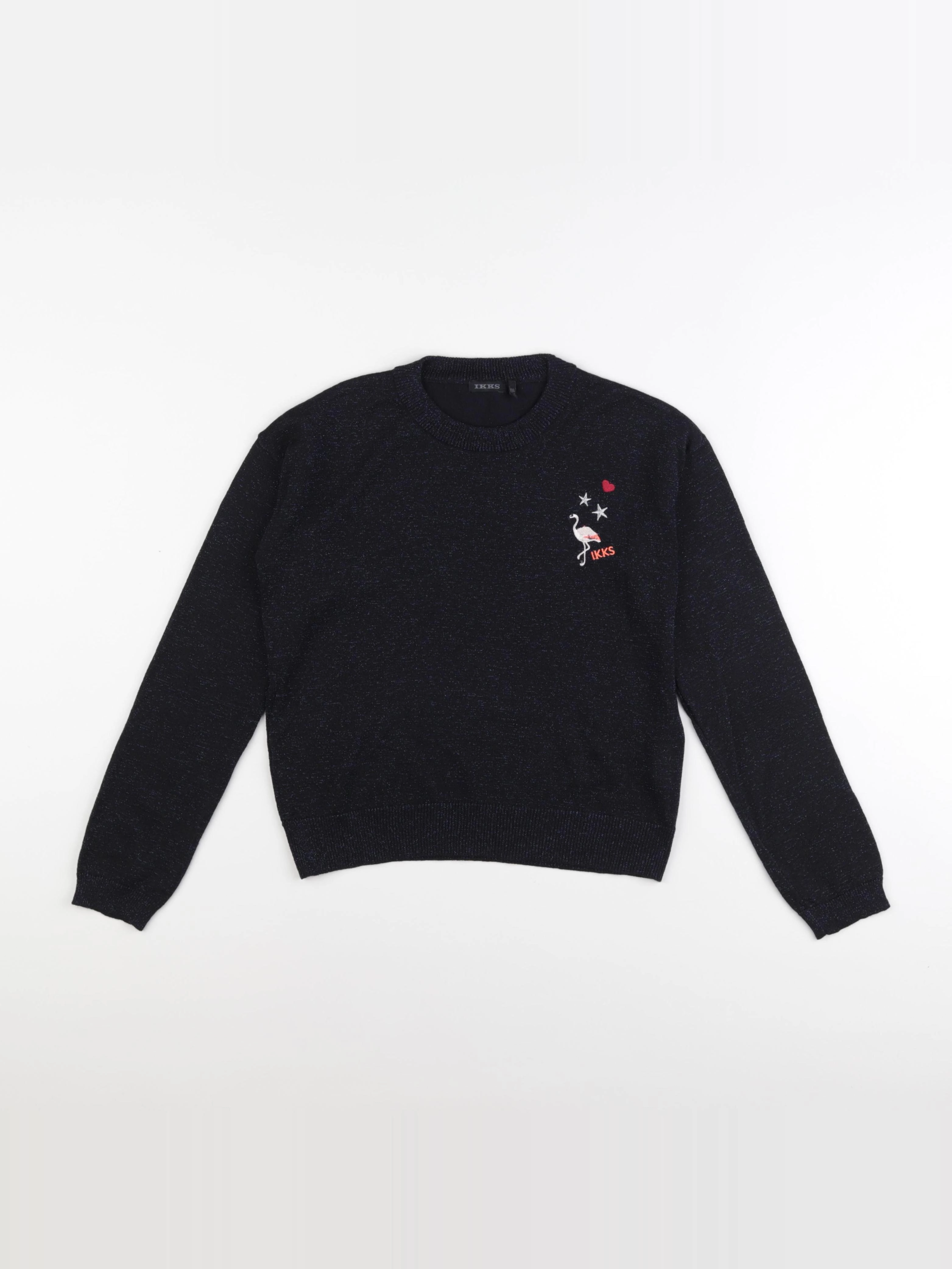IKKS - pull noir - 10 ans