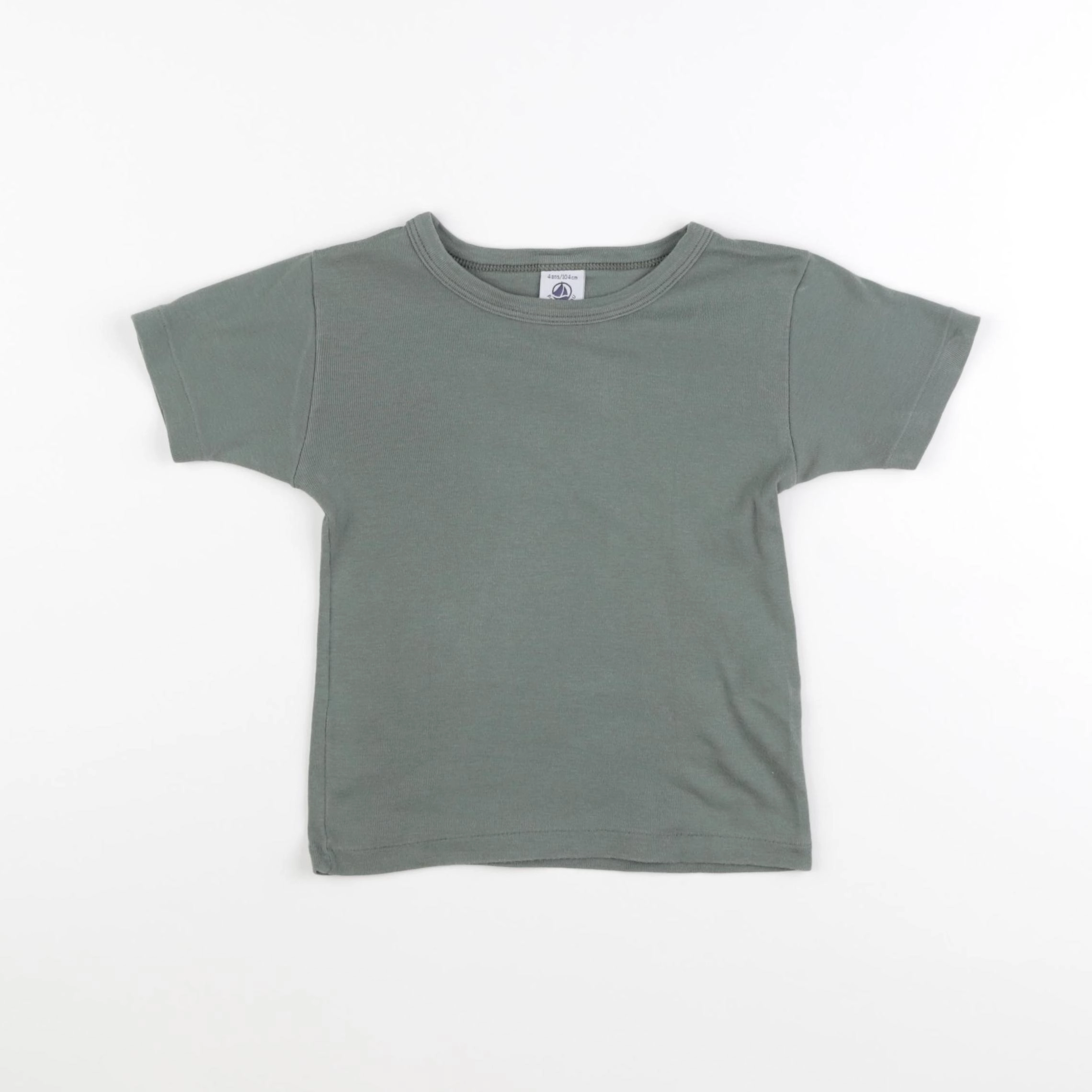 Petit Bateau - maillot de corps vert - 4 ans