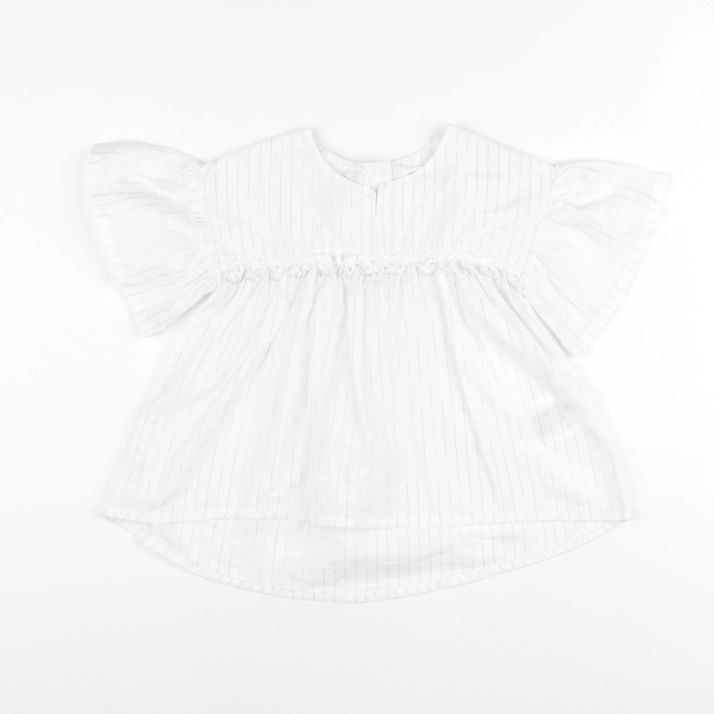 H&M - blouse blanc, argent - 2/3 ans