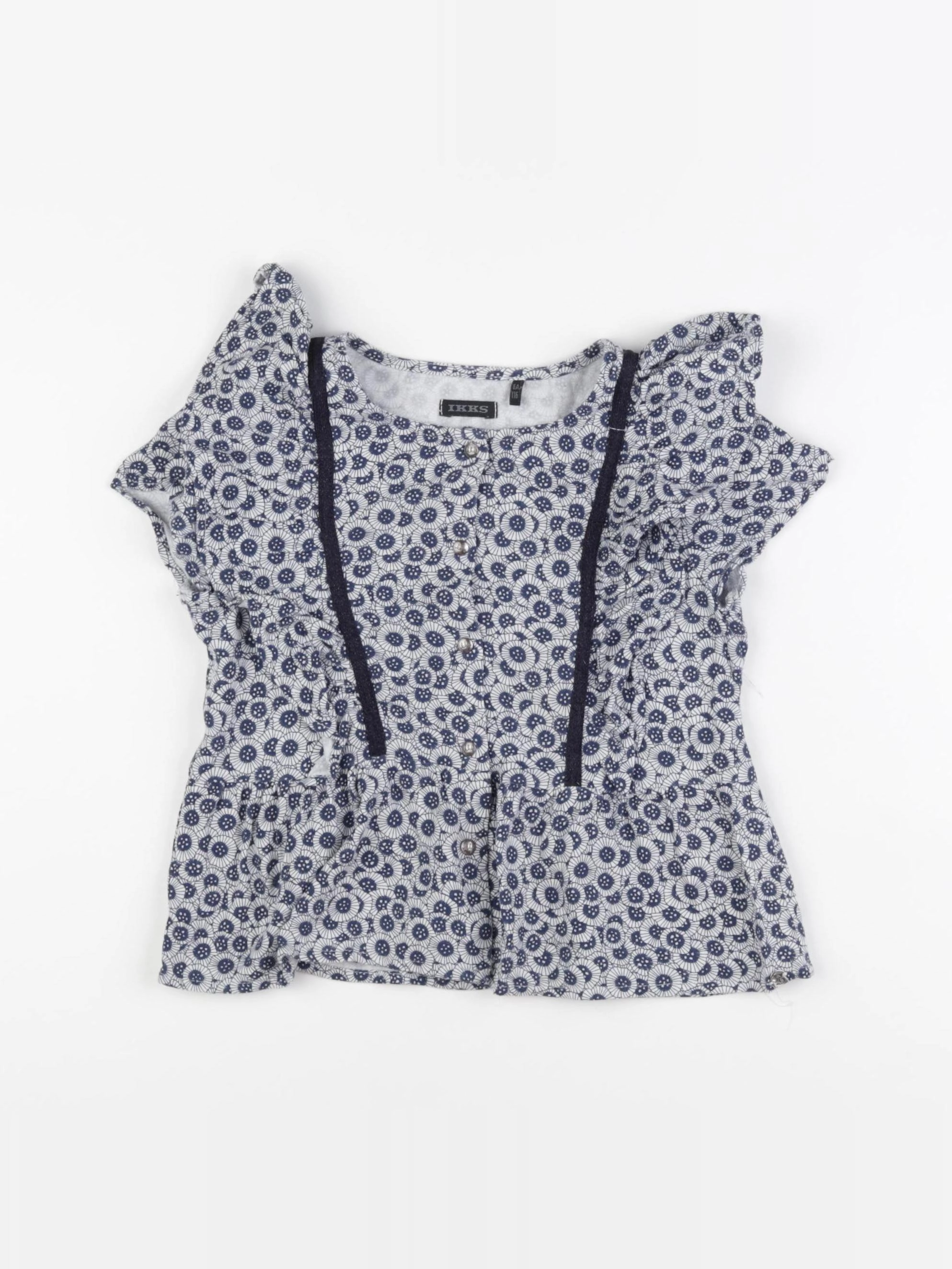 IKKS - blouse bleu - 6 ans