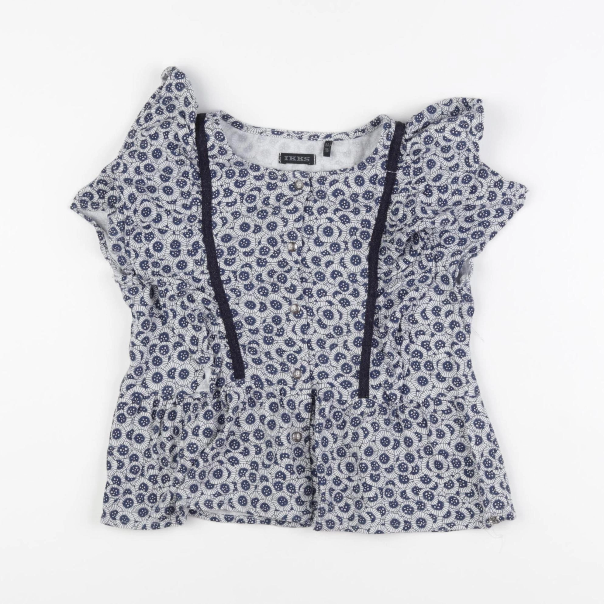 IKKS - blouse bleu - 6 ans