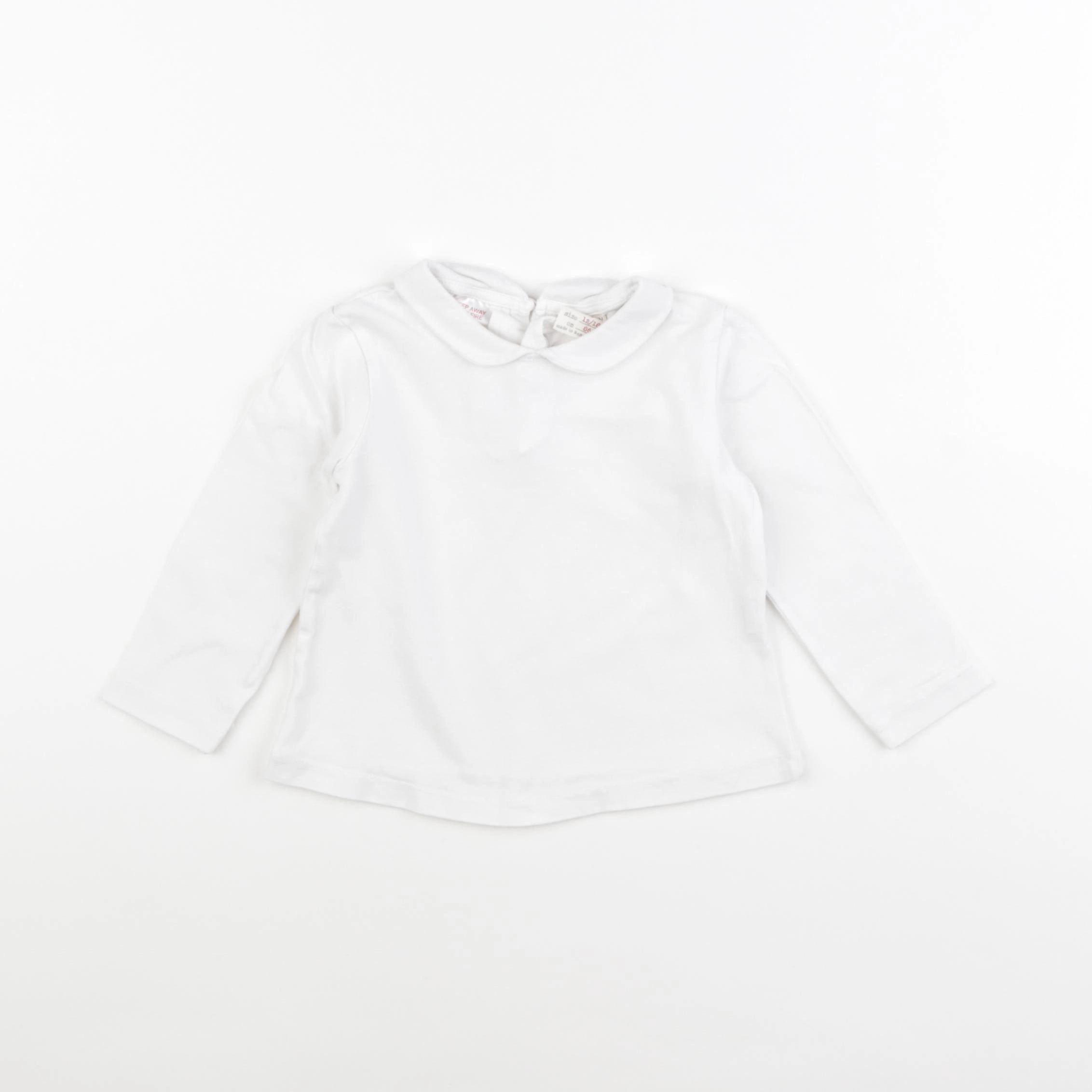 Zara - tee-shirt blanc - 12/18 mois