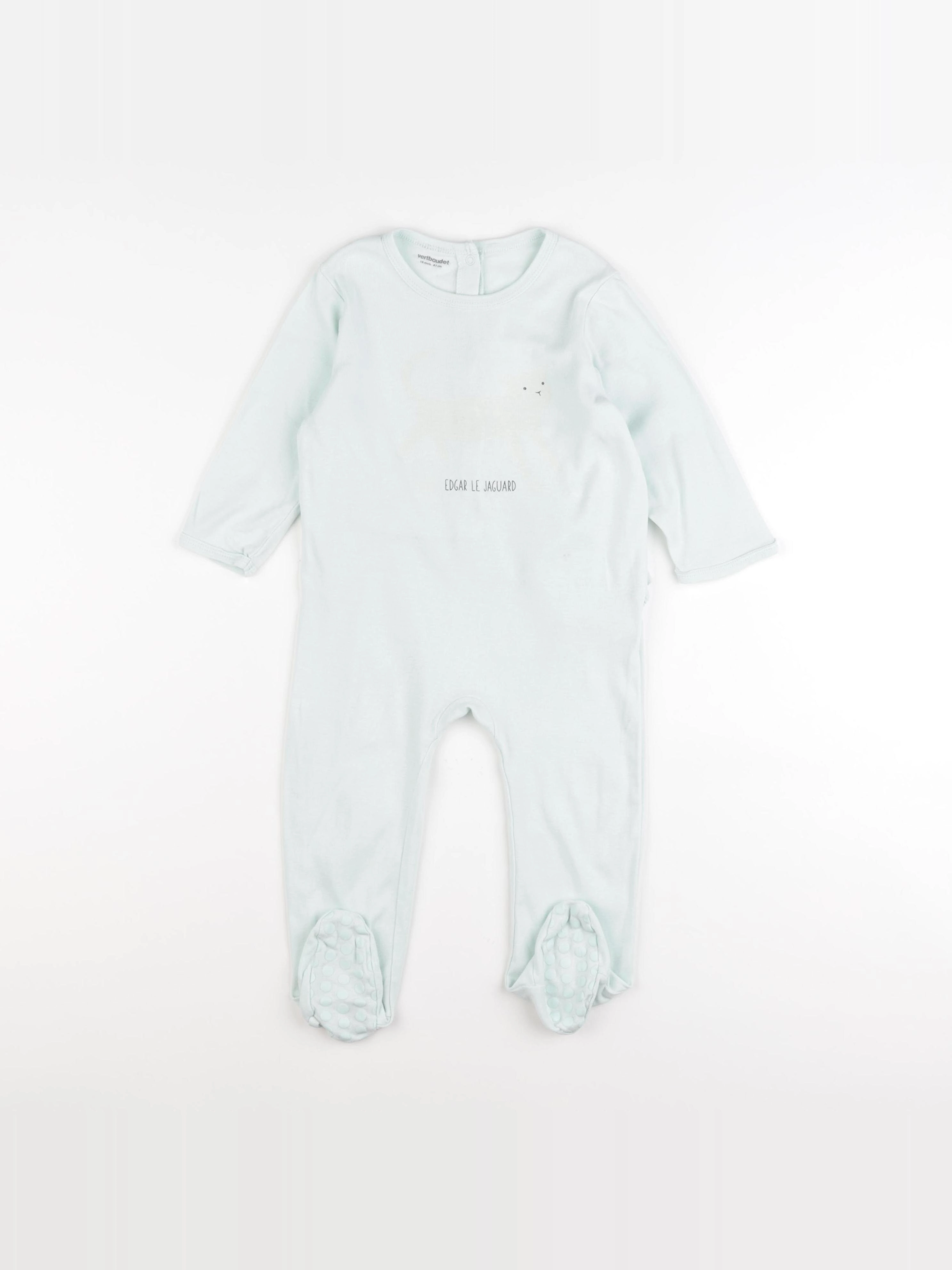 Vertbaudet - pyjama coton vert - 18 mois